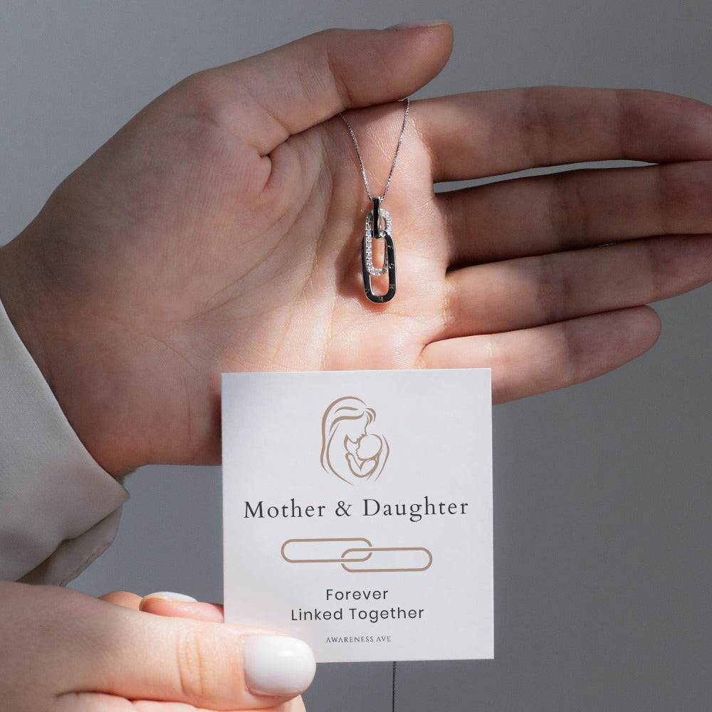 Mother & Daughter | Forever Linked Together | S925 Necklace