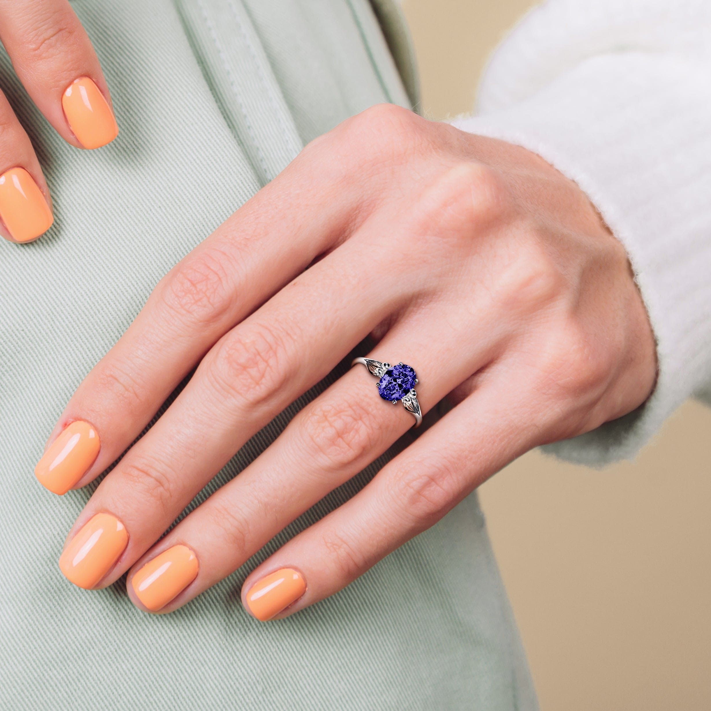 Alexandrit Geburtssteinring für Juni – S925 Sterling Silber