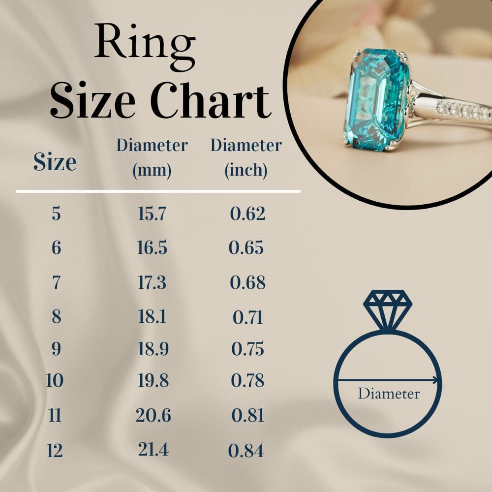 Aqua Dream: Aquamarinring im Smaragdschliff – S925 Sterling Silber