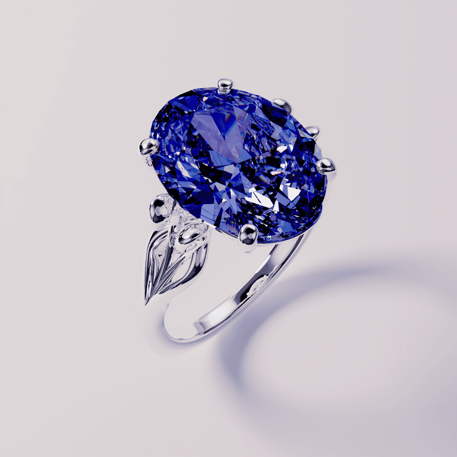 Tansanit-Geburtssteinring für Dezember – S925 Sterling Silber