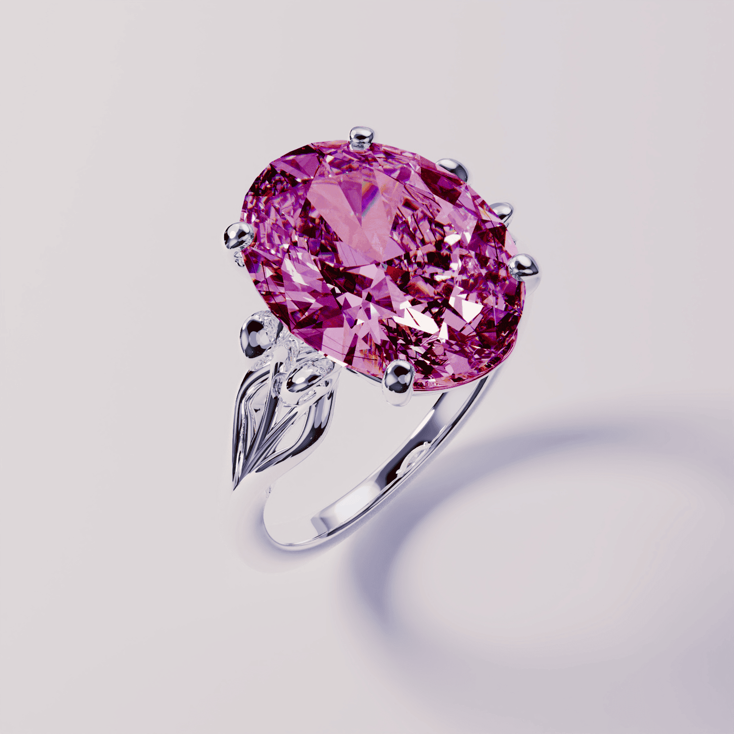 October Tourmaline Birthstone Ring - S925 Sterling Silver