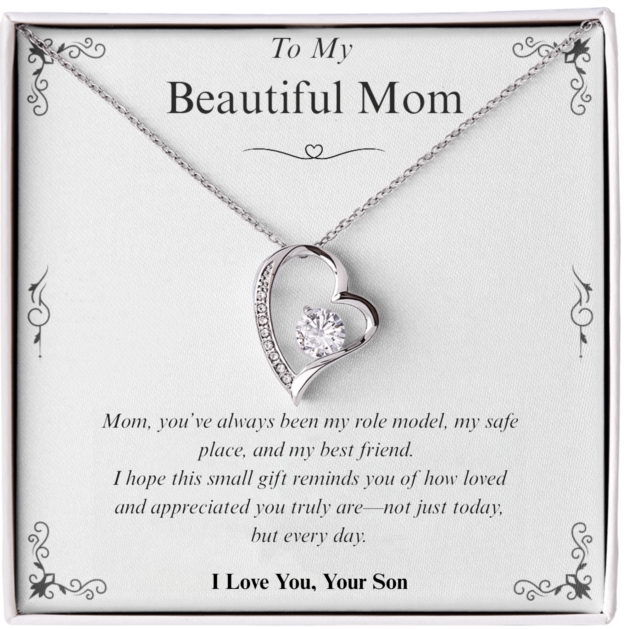 An meine Mama | Herzkette | Perfektes Muttertagsgeschenk vom Sohn