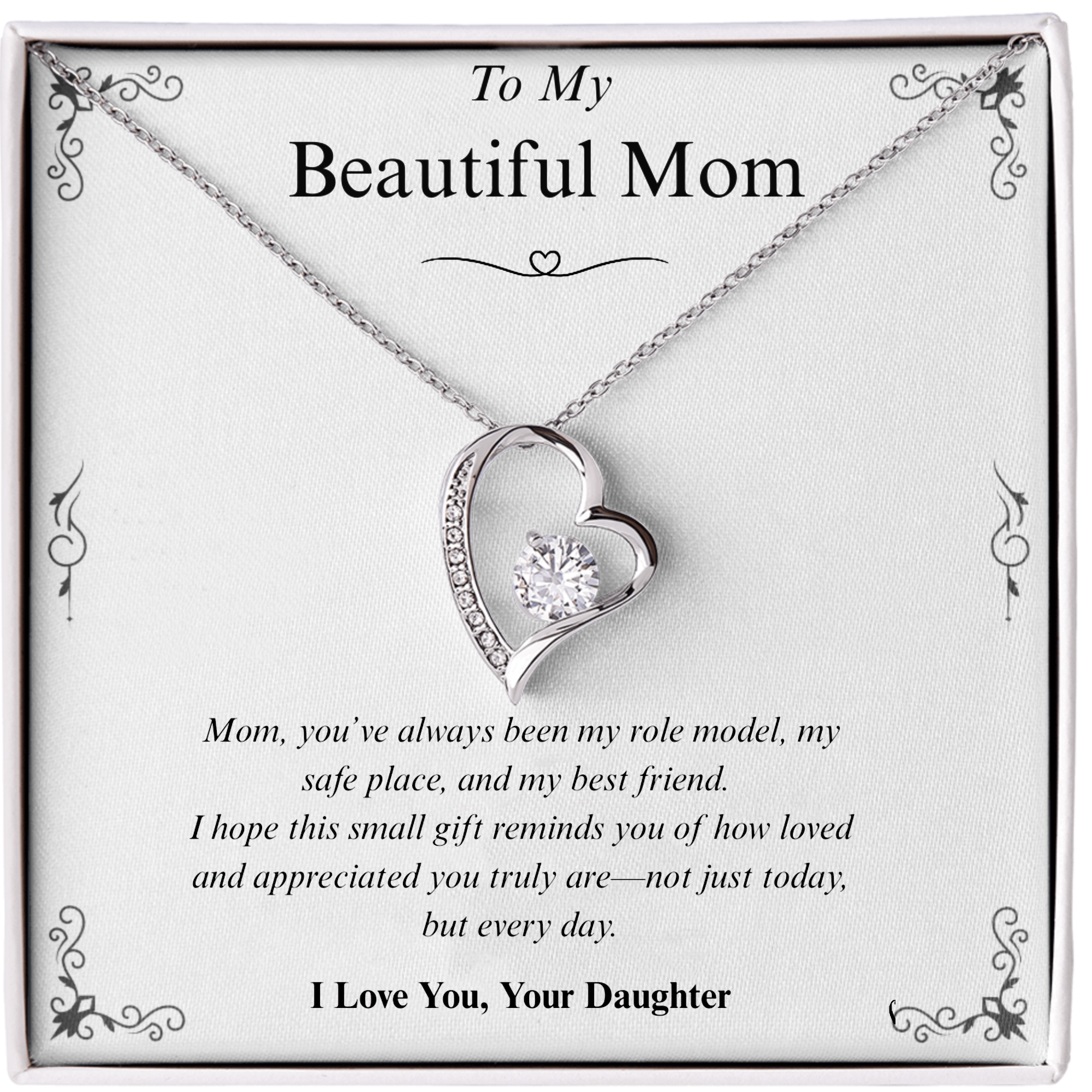 An meine Mama | Herzkette | Perfektes Muttertagsgeschenk von der Tochter