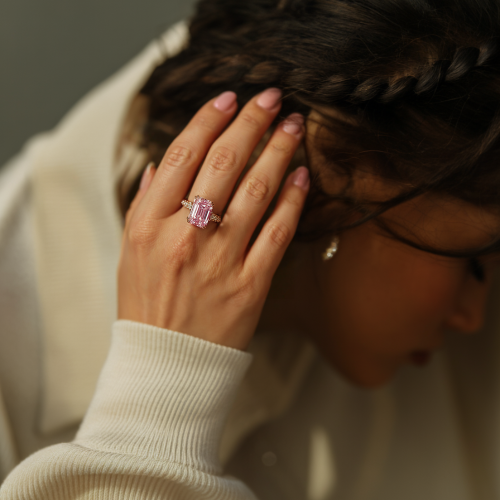 The Camilla - 14K Yellow Gold Moissanite Ring