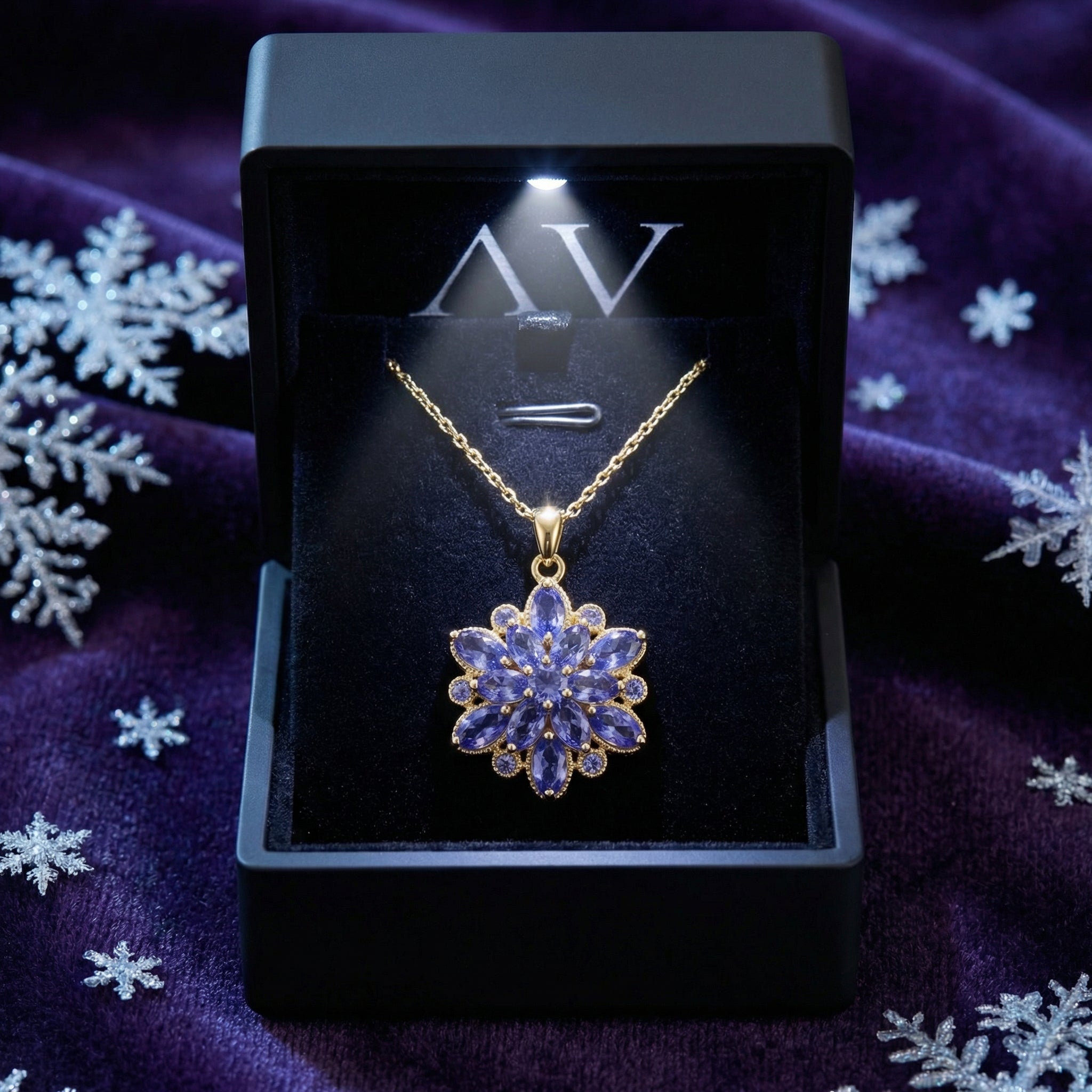 YLQ4199-DEC-tanzanite - Premium LED Gift Box Presentation