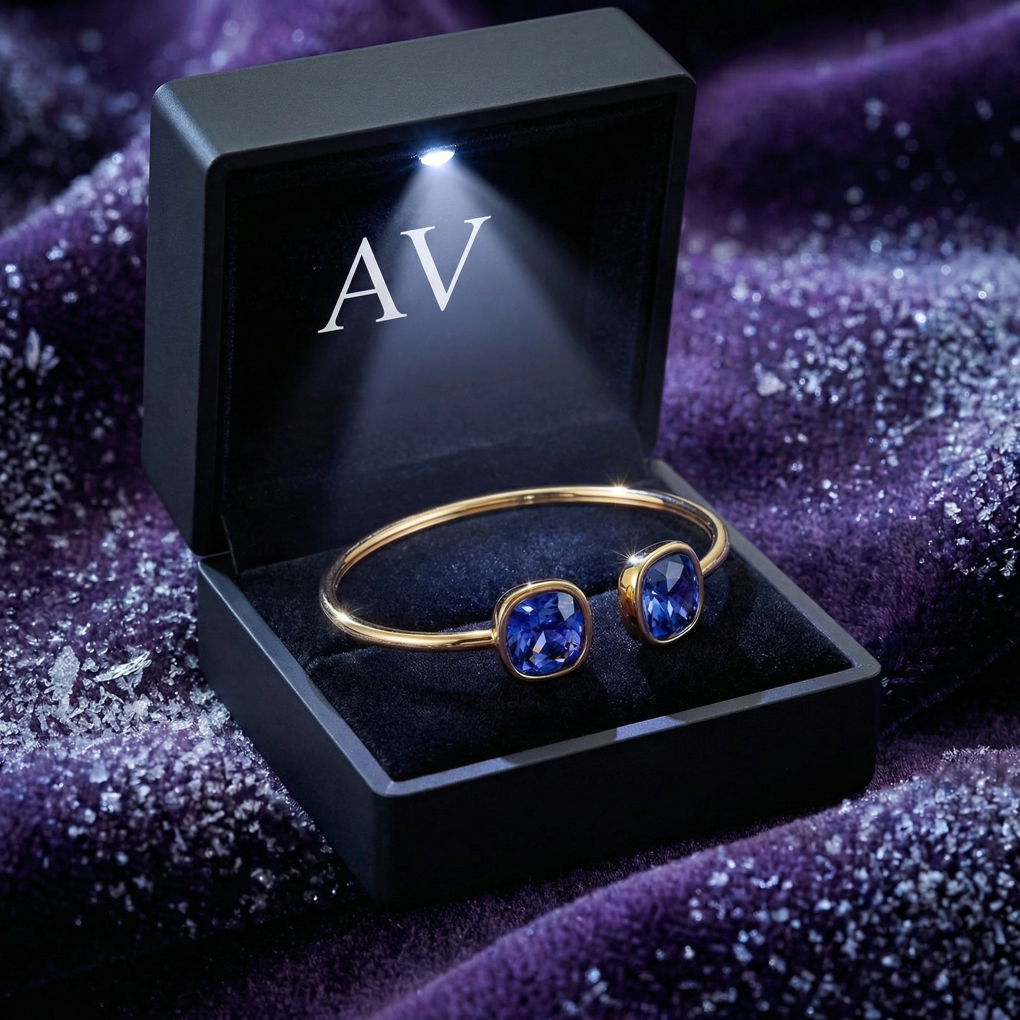 YLQ4206-DEC-tanzanite - Premium LED Gift Box Presentation