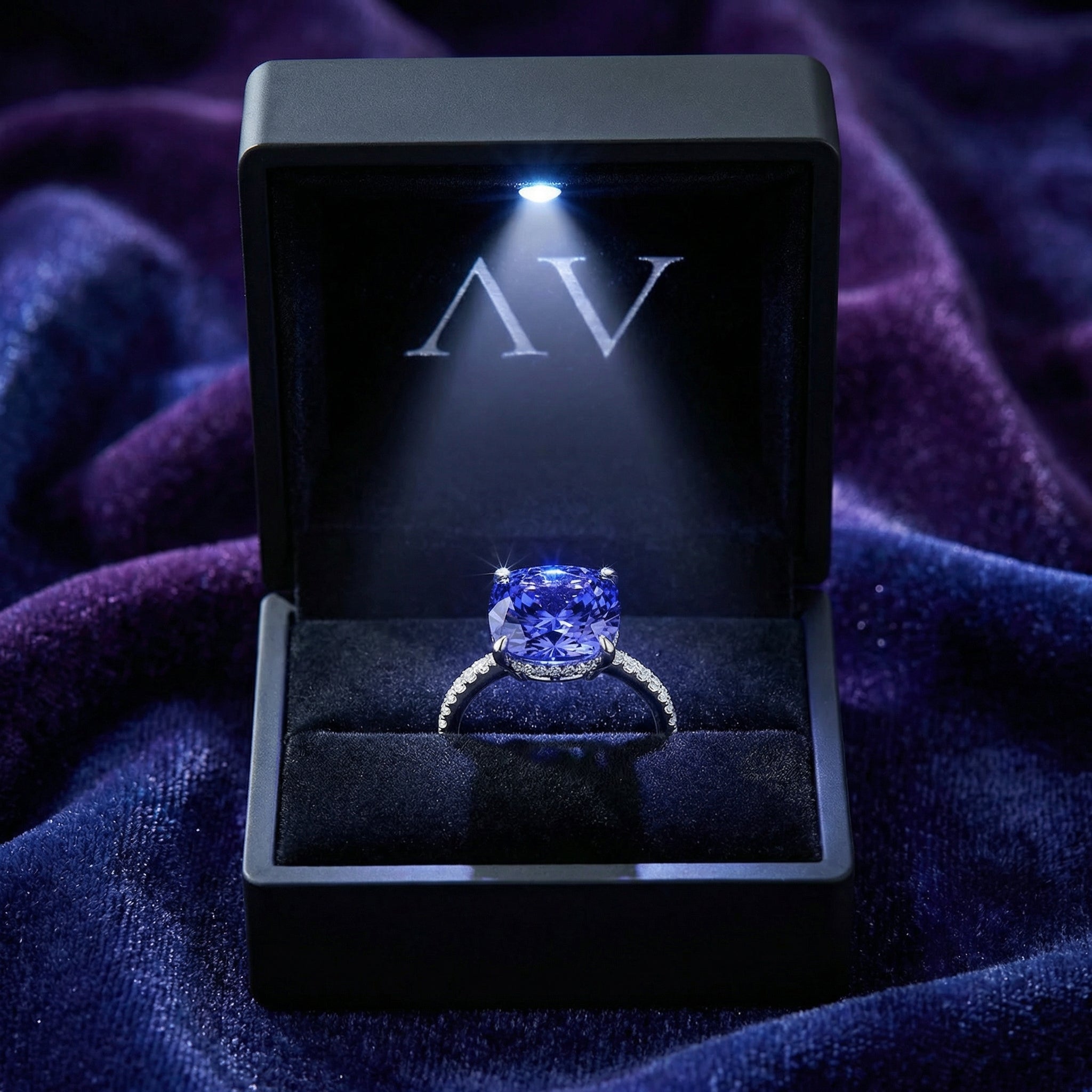 YLQ4210-DEC-tanzanite - Premium LED Gift Box Presentation
