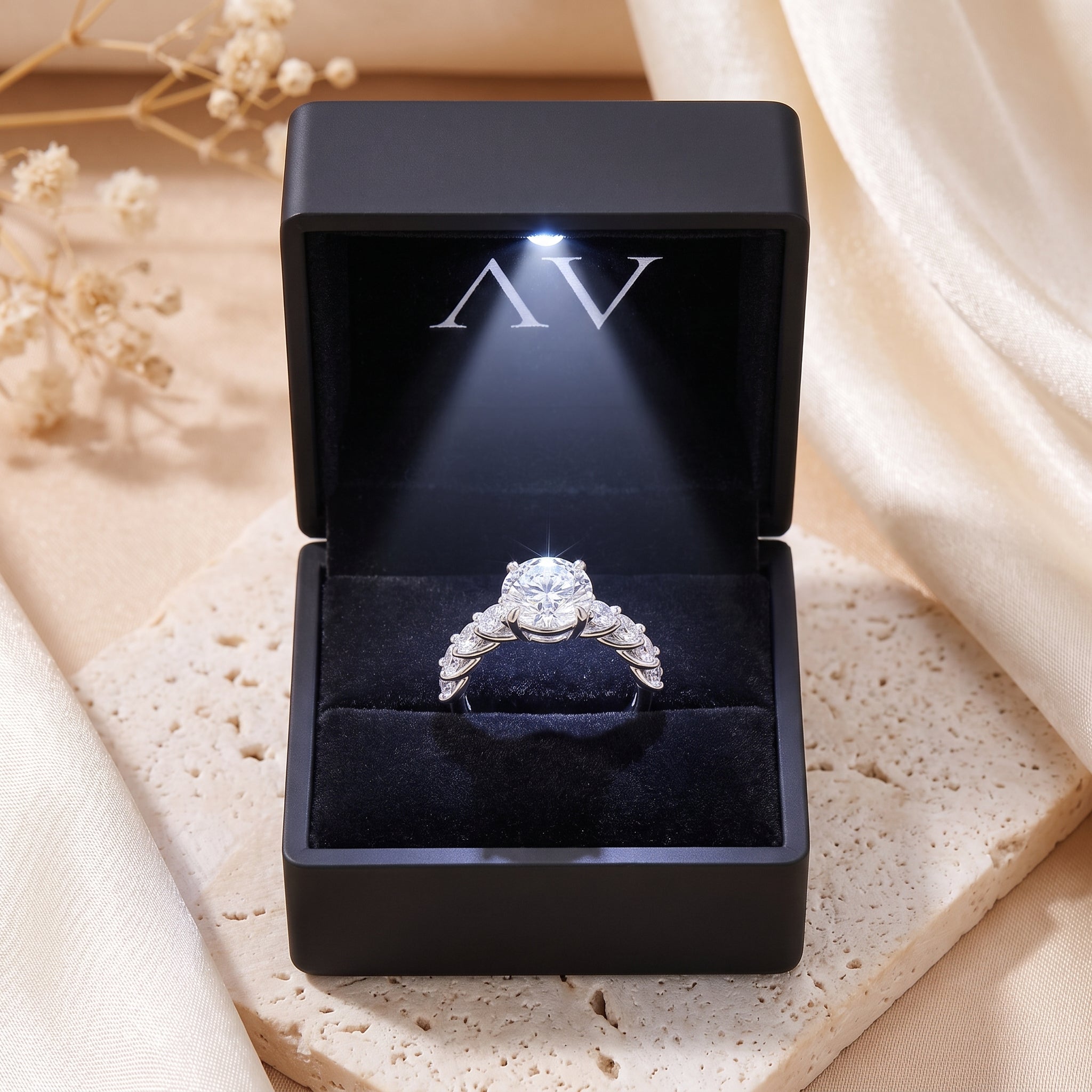 YLQ4808-rings - Premium LED Gift Box Presentation