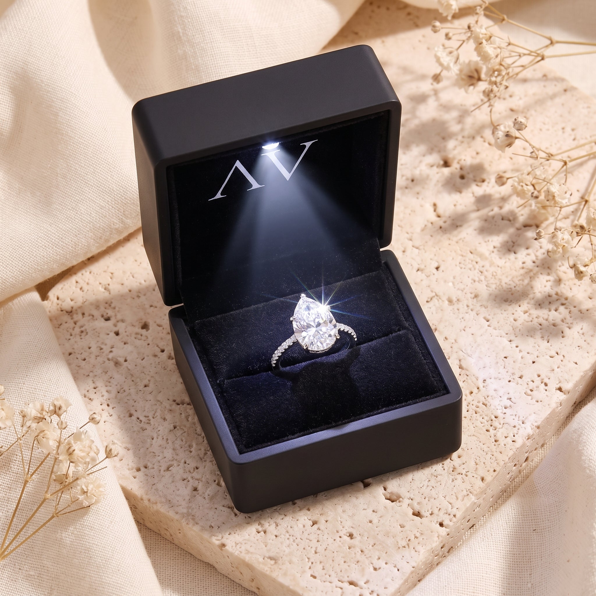 YLQ4885-rings - Premium LED Gift Box Presentation
