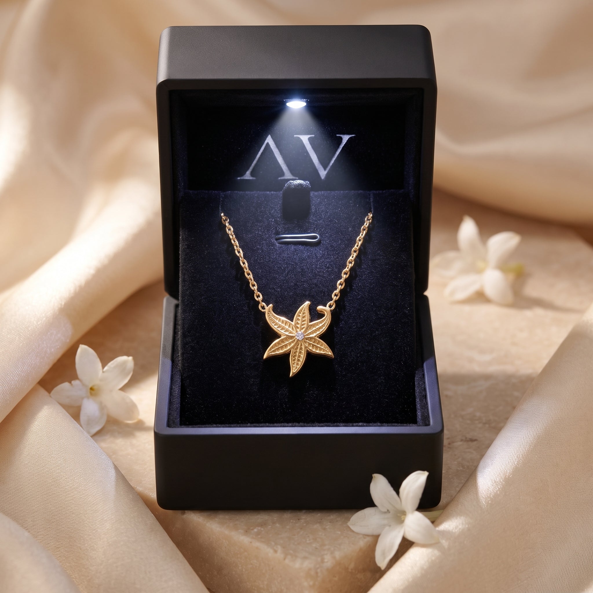 YLQ49023-NECKLACE - Premium LED Gift Box Presentation