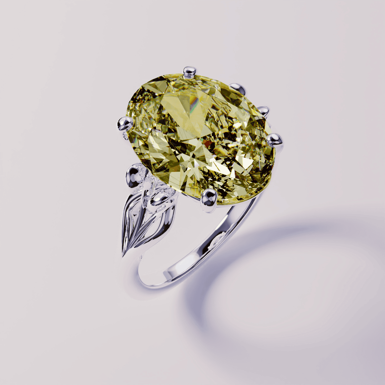 November Topaz Birthstone Ring - S925 Sterling Silver