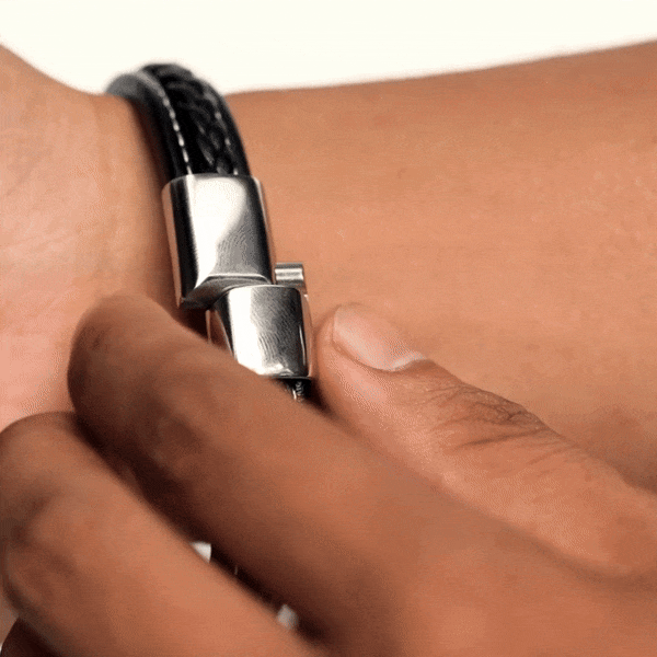 An meinen Enkel | Für immer verbunden | Lederarmband