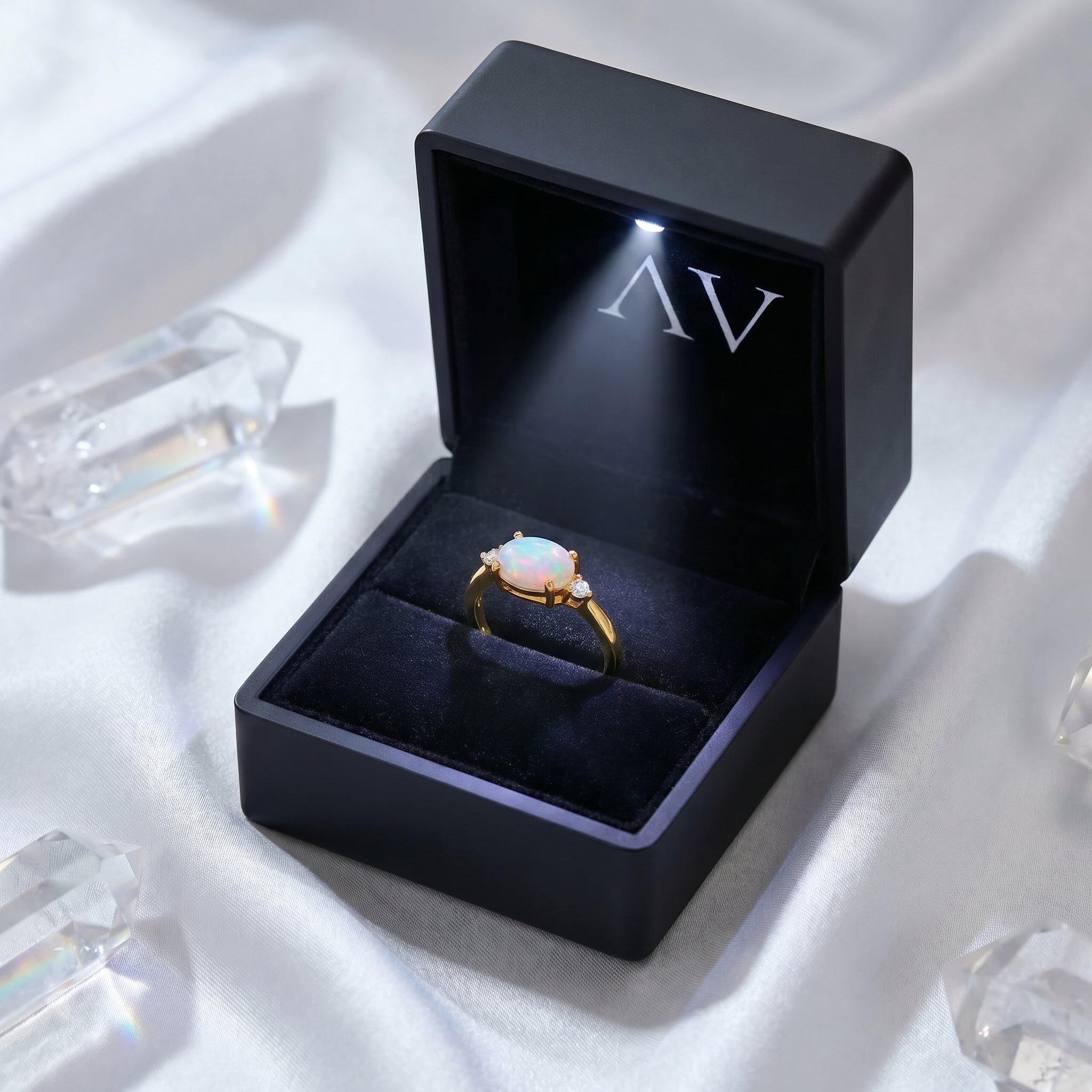 The Majesty Oval Opal Ring