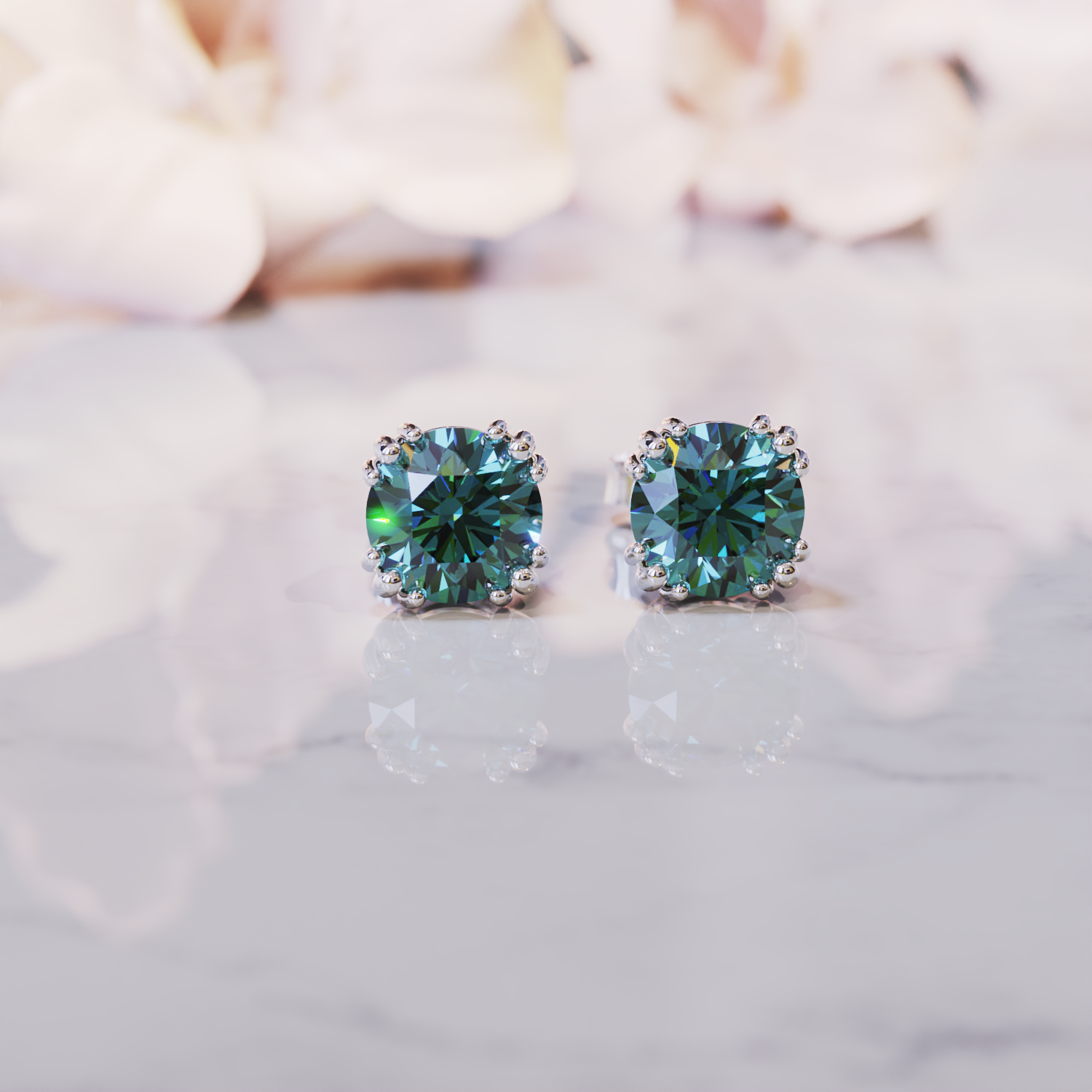 An meine wunderschöne Frau | 2 Karat Alexandrit-Ohrringe | Geschenk für Sie