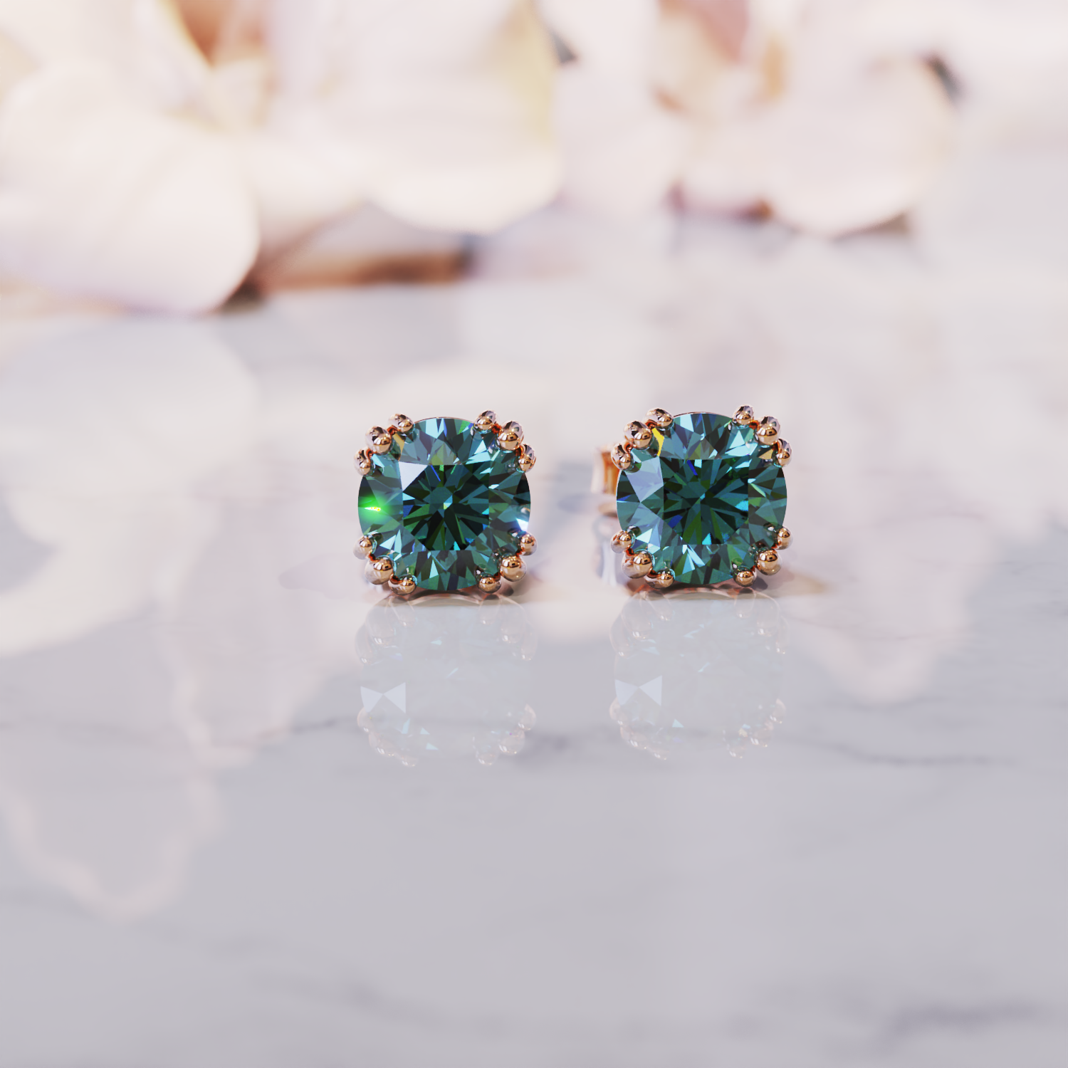 An meine wunderschöne Frau | 2 Karat Alexandrit-Ohrringe | Geschenk für Sie