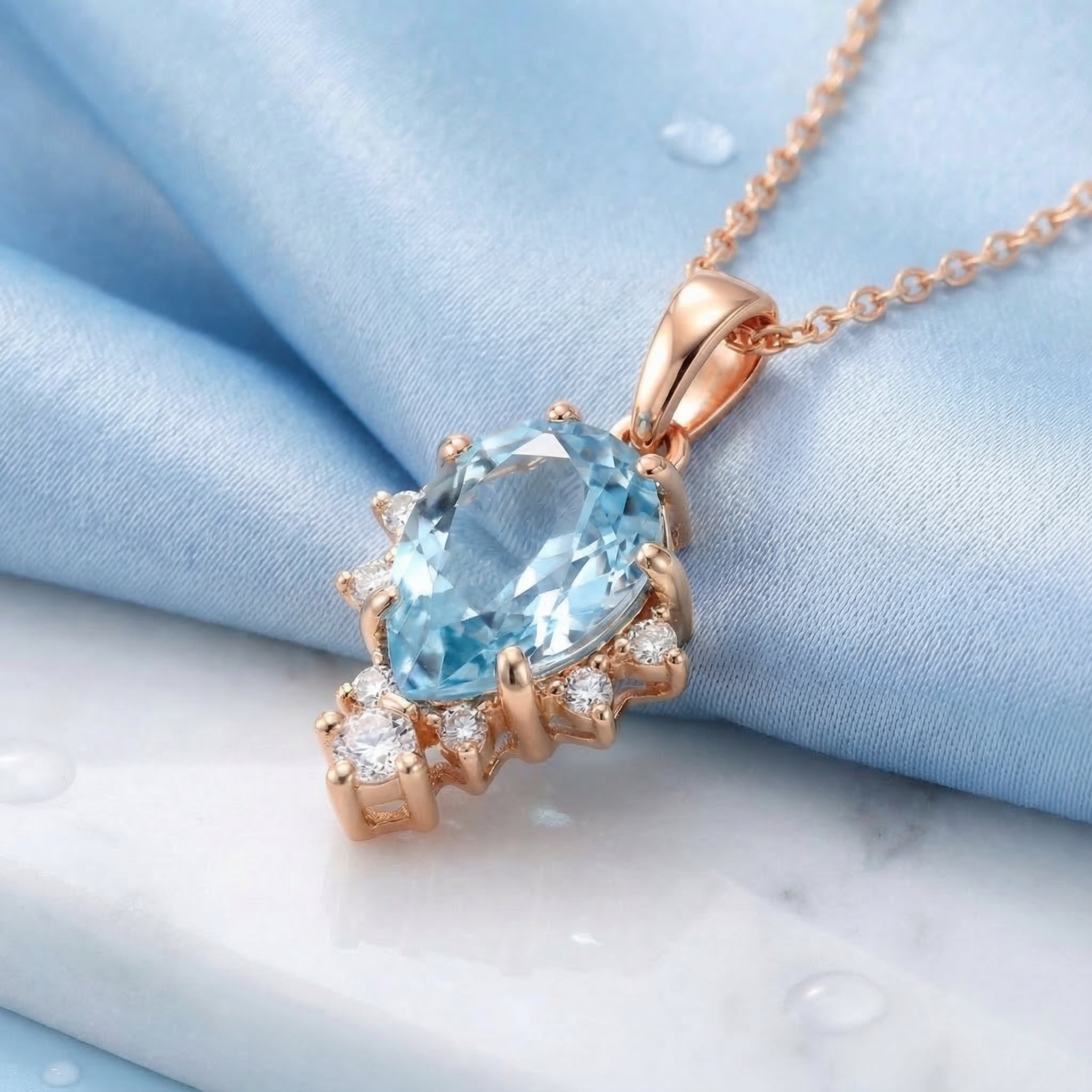 the-aetheria-pear-18k-gold-vermeil in rose gold finish