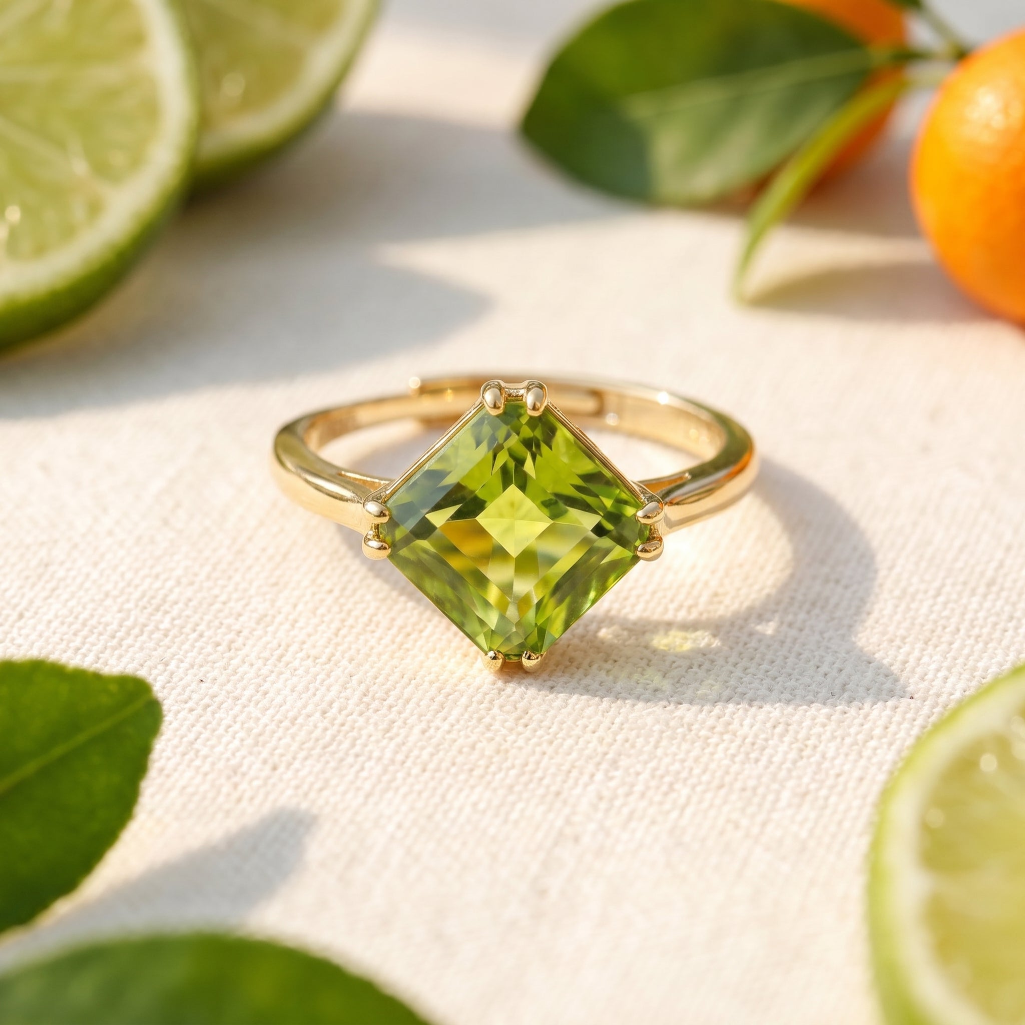 the-arisala-square-ring-s925-sterling-silver in gold finish