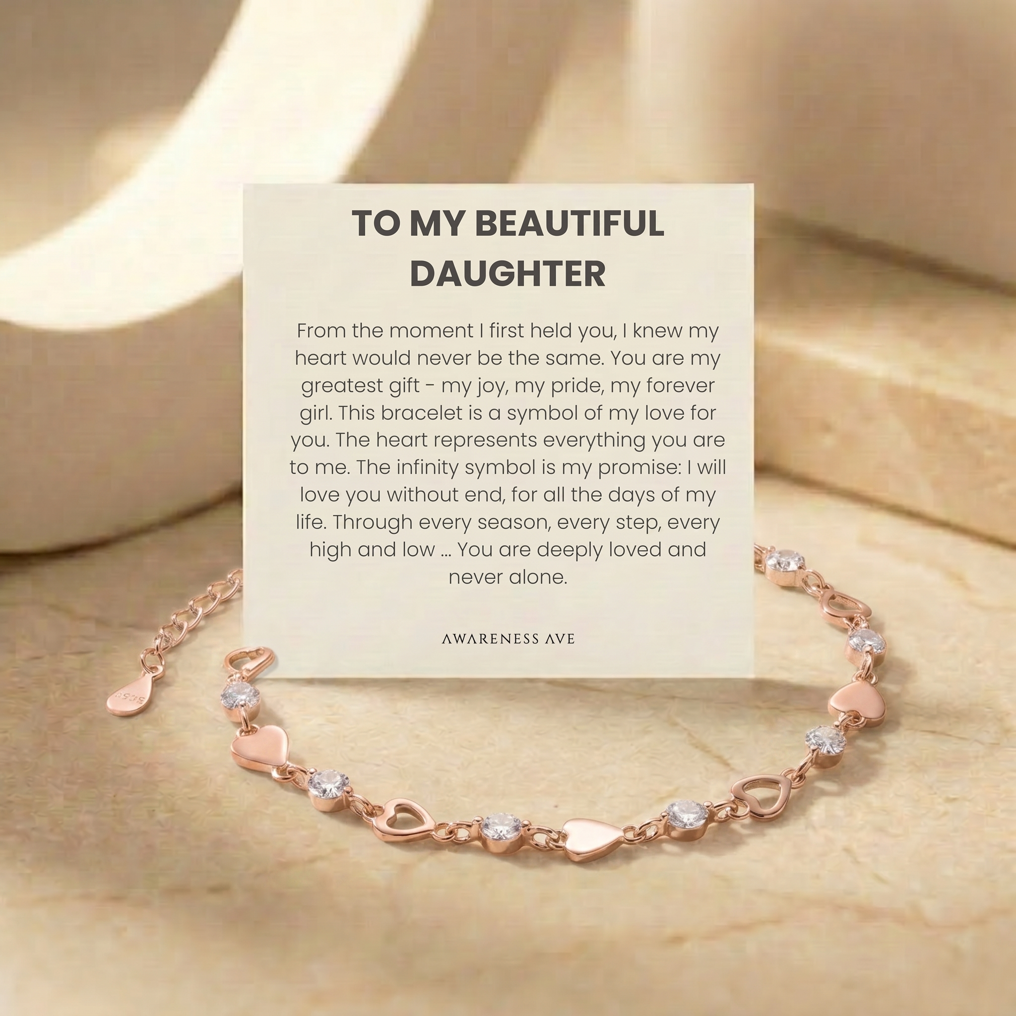 The 'Cherished Daughter' Bracelet