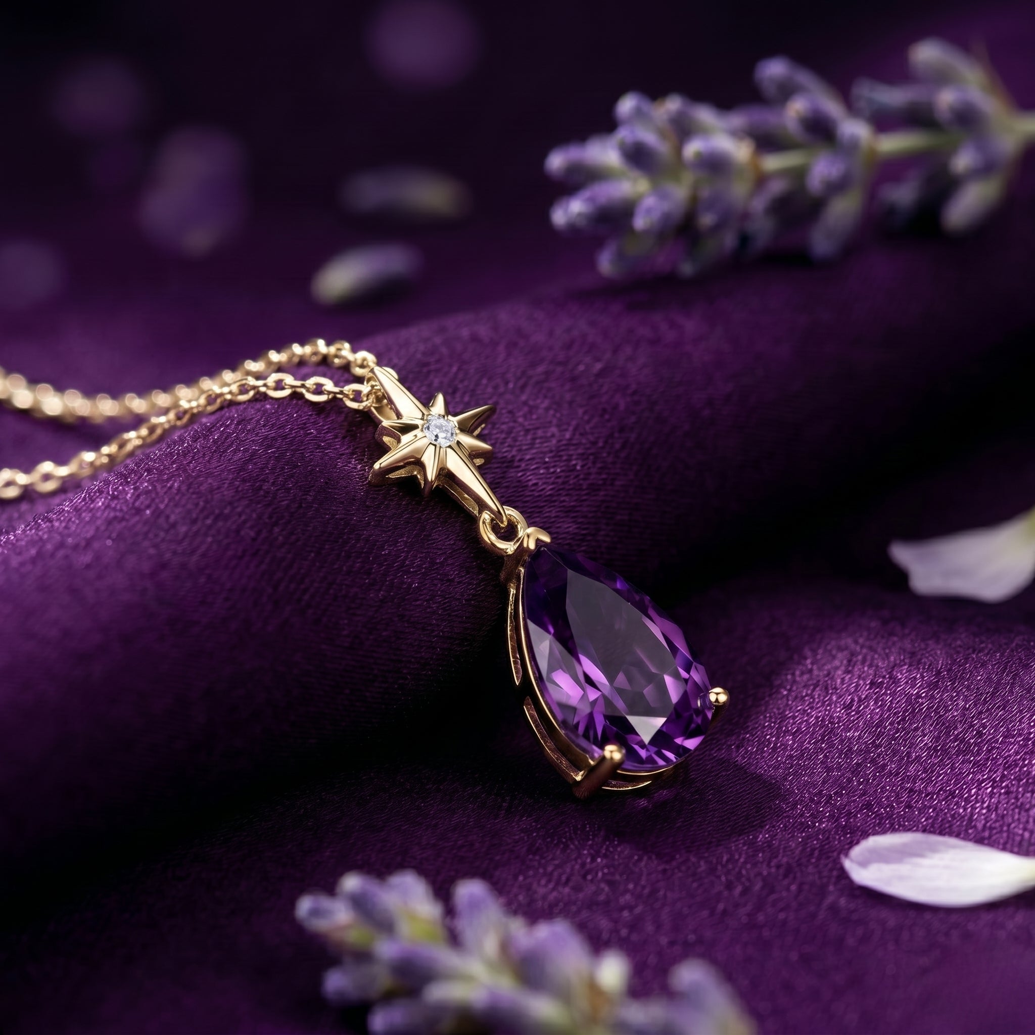 the-isla-pear-pendant-s925-sterling-silver in gold finish