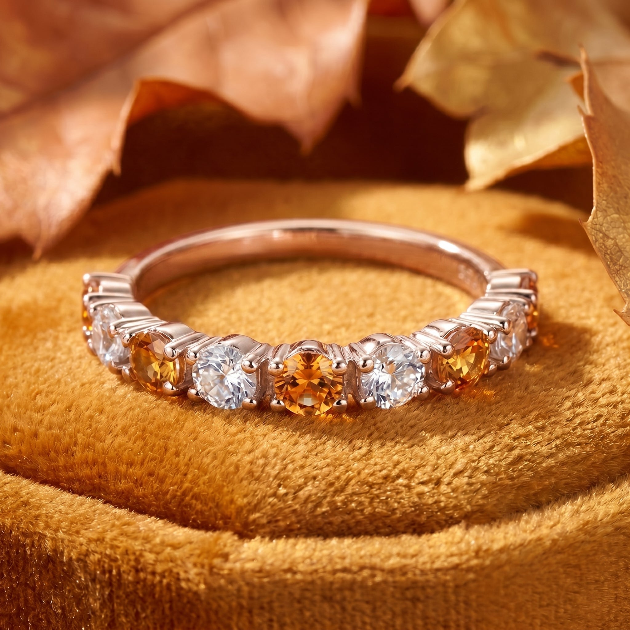 the-novara-band-s925-sterling-silver in rose gold finish