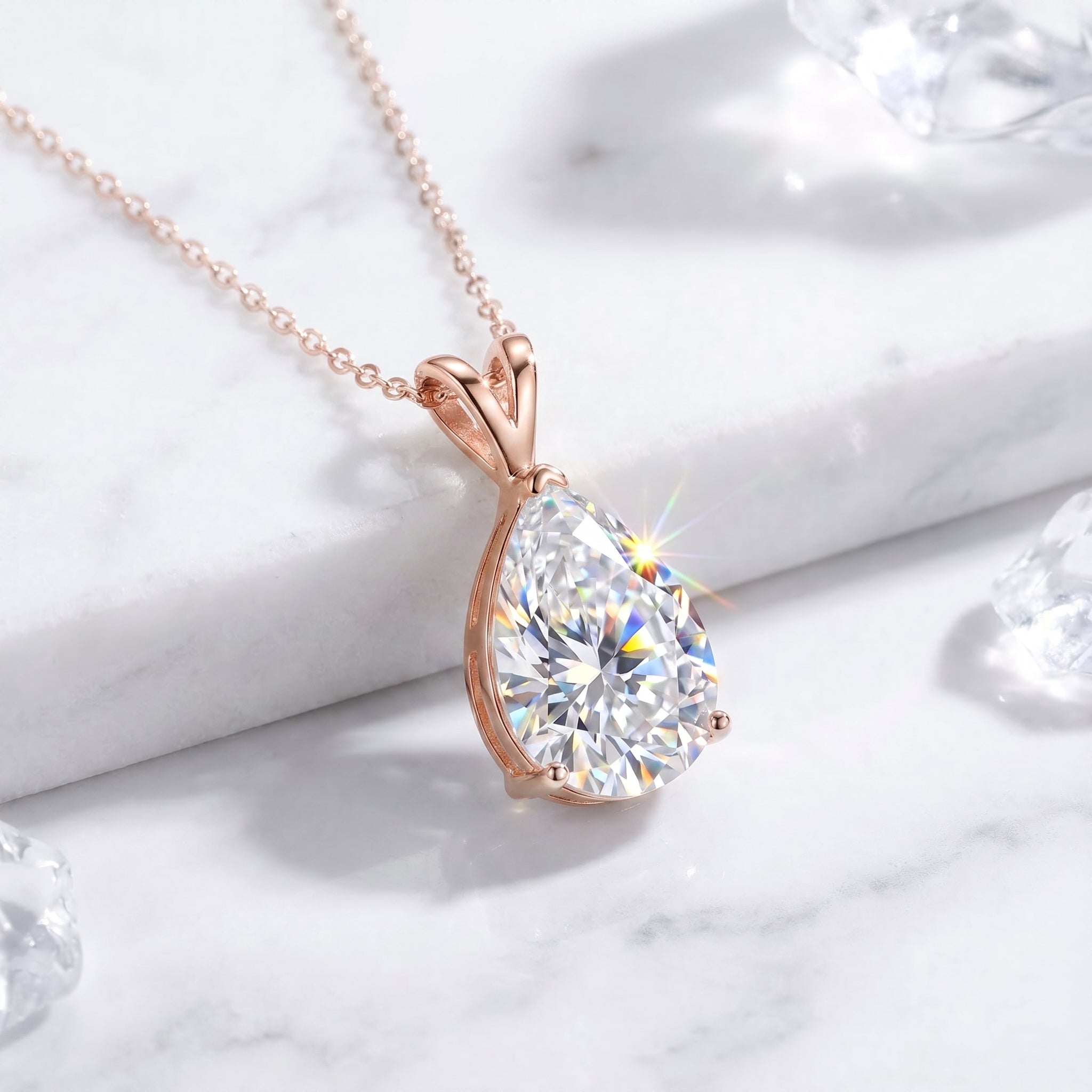the-sylphine-pear-s925-sterling-silver in rose gold finish