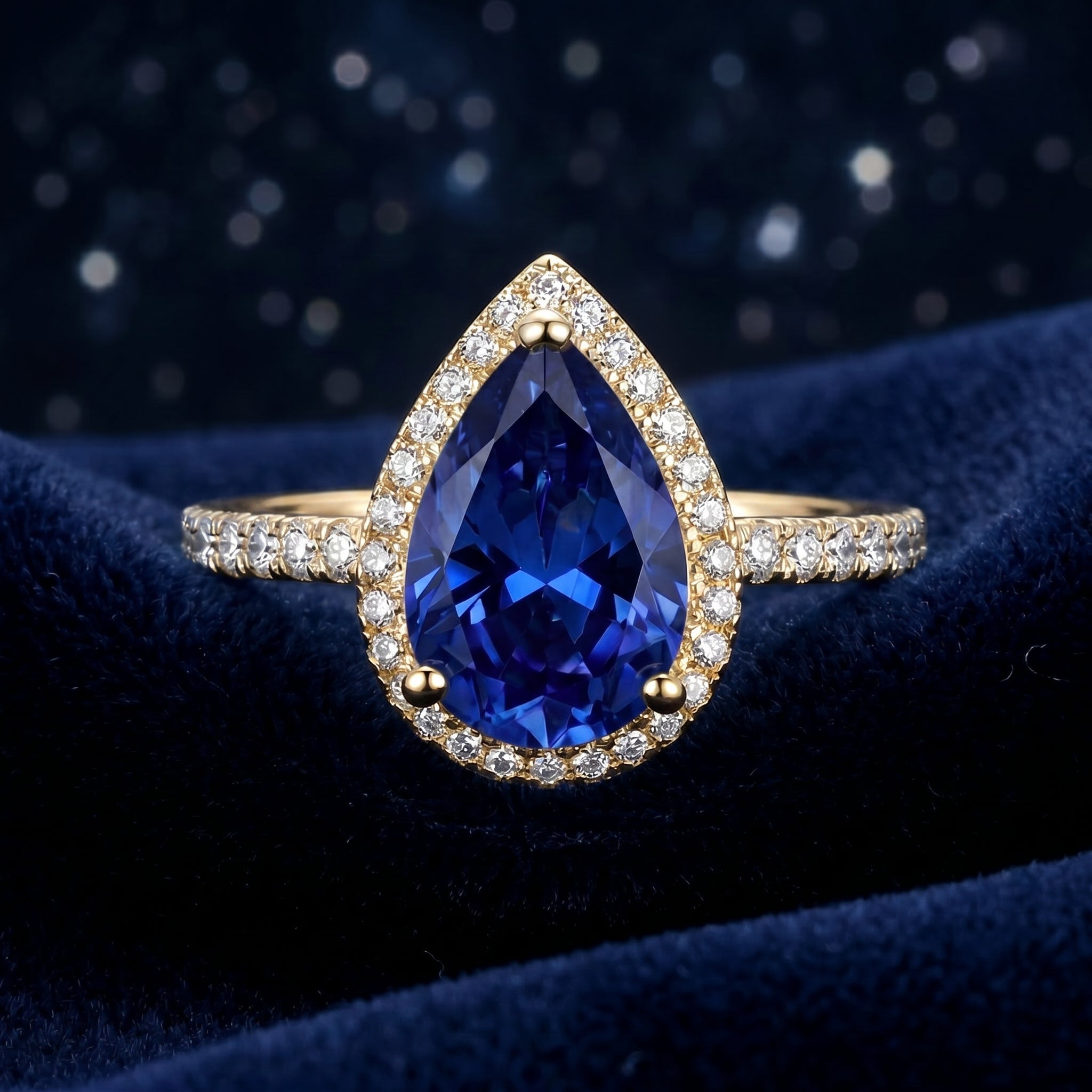 the-sylvari-pear-s925-sterling-silver in gold finish