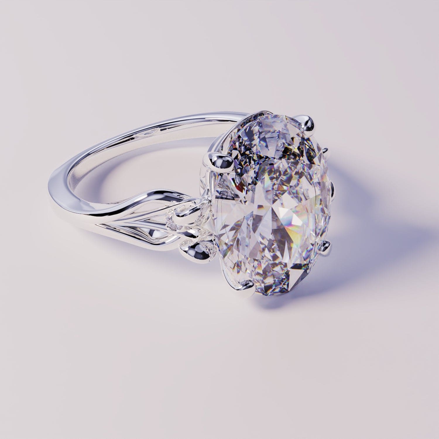 Personalisierter 2CT Geburtssteinring - S925 Sterling Silber