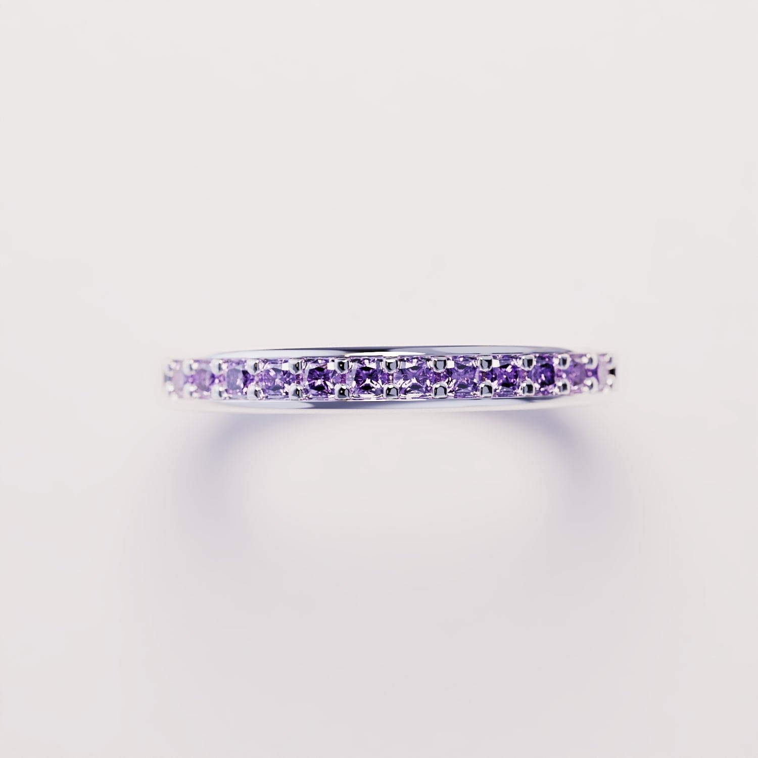 Das Versprechen: Ewigkeits-Amethystring - S925 Sterling Silber