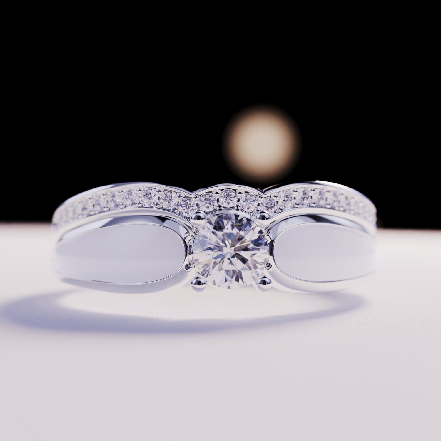 Sneeuw Lagune: 2-delige Ring Set - S925 Sterling Zilver