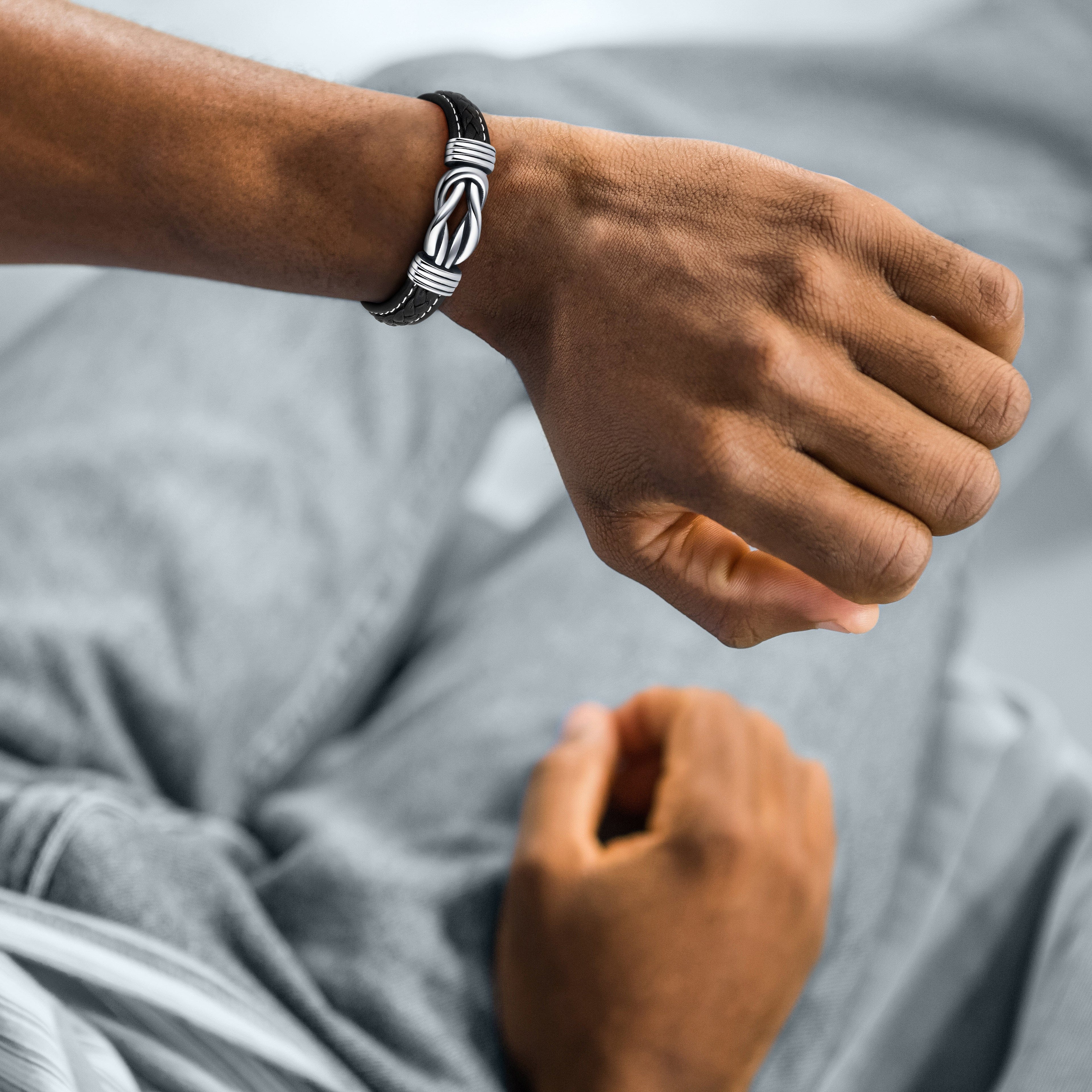 An meinen Sohn | Für immer verbunden | Lederarmband