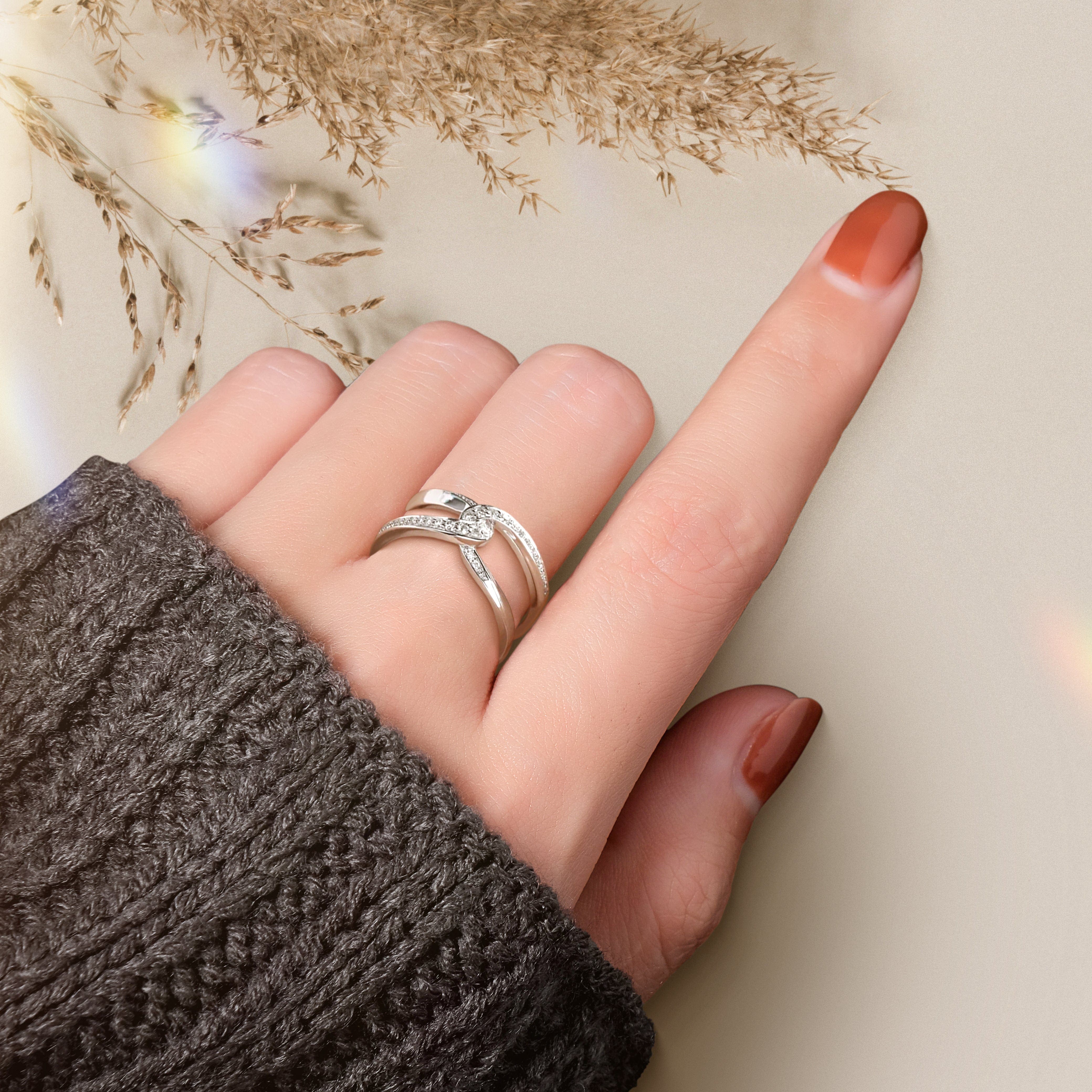 Mutter & Tochter | Für immer miteinander verbunden | S925 Infinity Ring