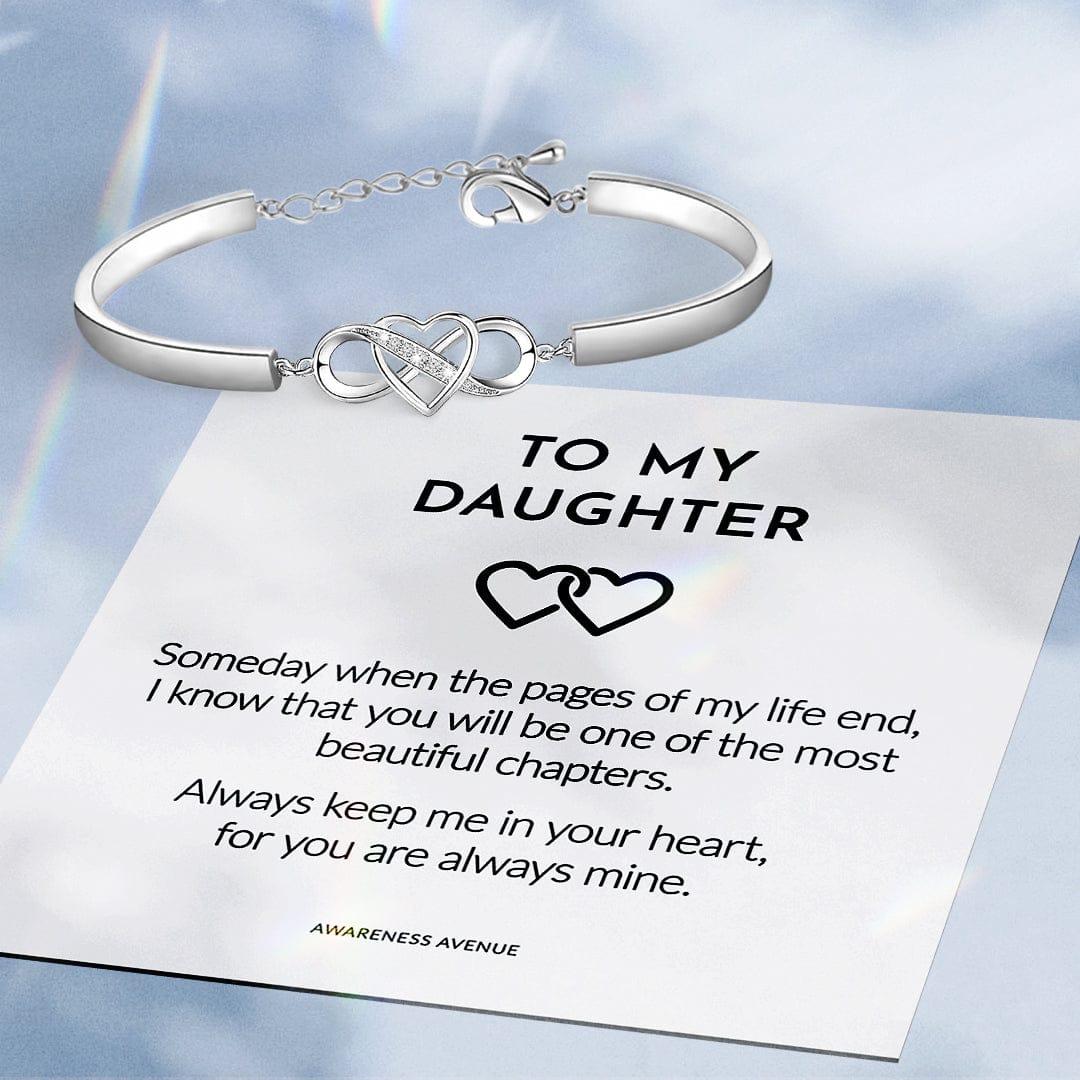 Bracelet "À ma fille" | Garde-moi toujours dans ton cœur