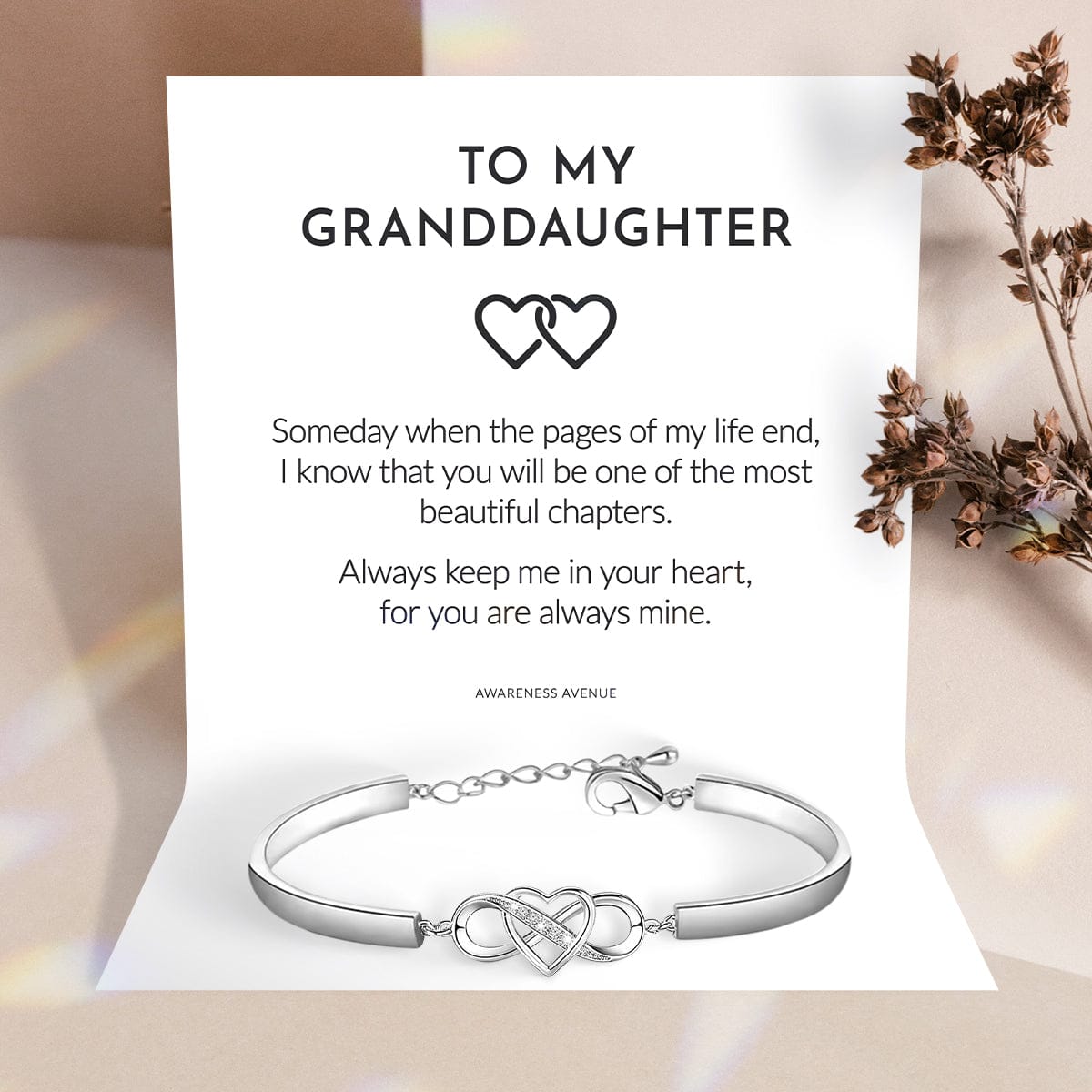 Ensemble de bijoux Pour Ma Petite-Fille | Garde-moi toujours dans ton cœur