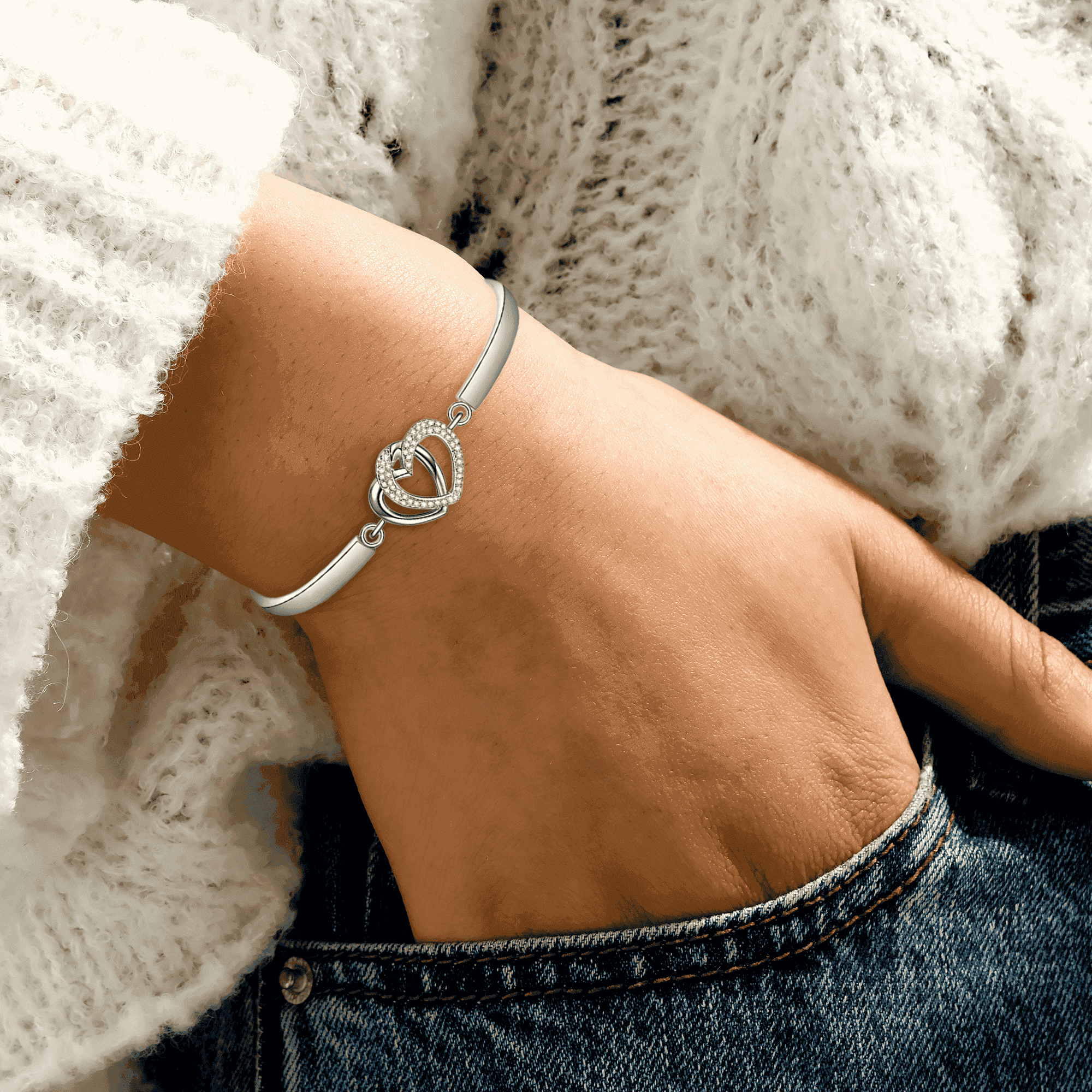 À Ma Petite-Fille | Garde-Moi Toujours Dans Ton Cœur | Bracelet 925s