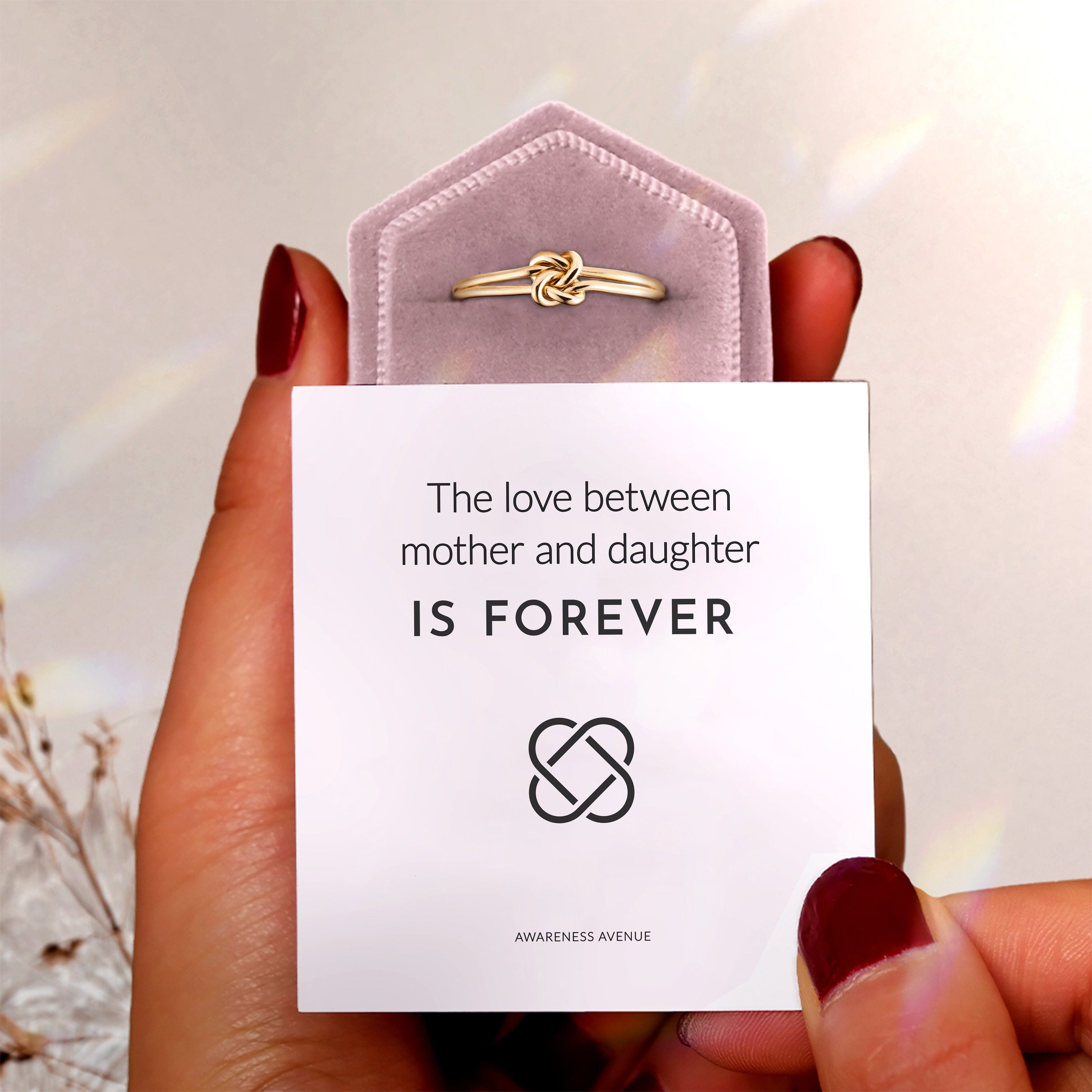 Mother & Daughter | A Promise Knot | 14K Gold Ring