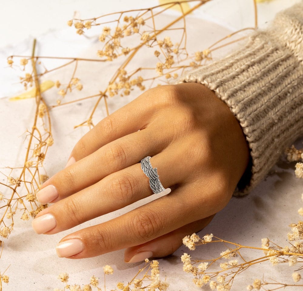 Un symbole d'amour et de protection | Bague Aile d'Ange Gardien