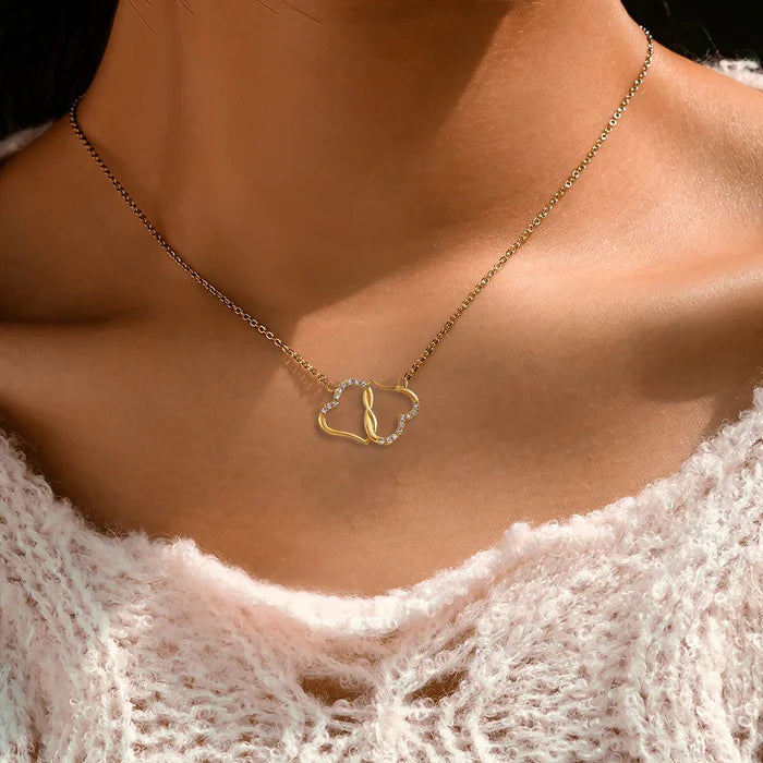 Mère & Fille - Ensemble de Bijoux "Liées pour Toujours" (Bague, Bracelet & Collier)