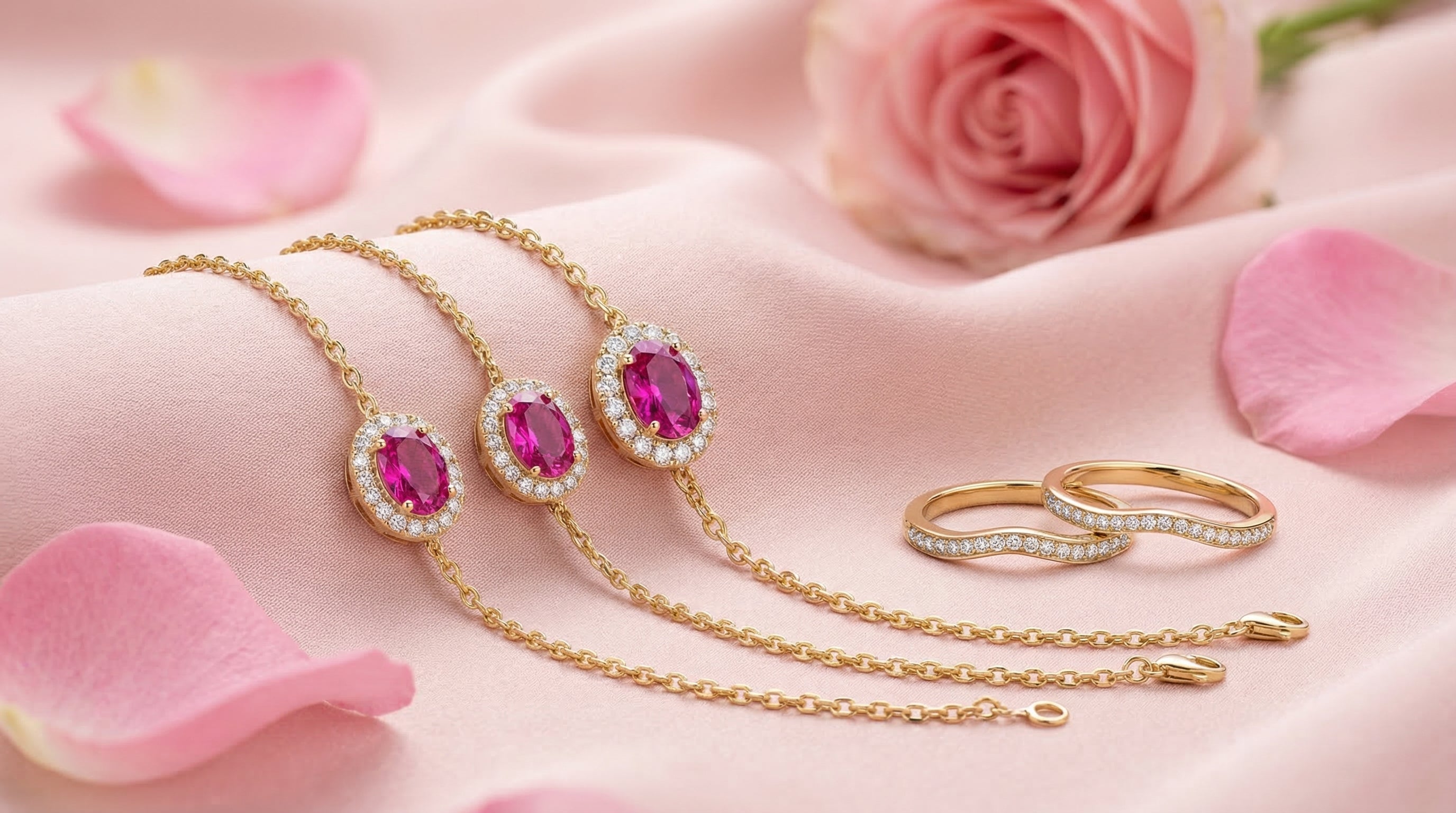 14k gold bracelets for women - hero image
