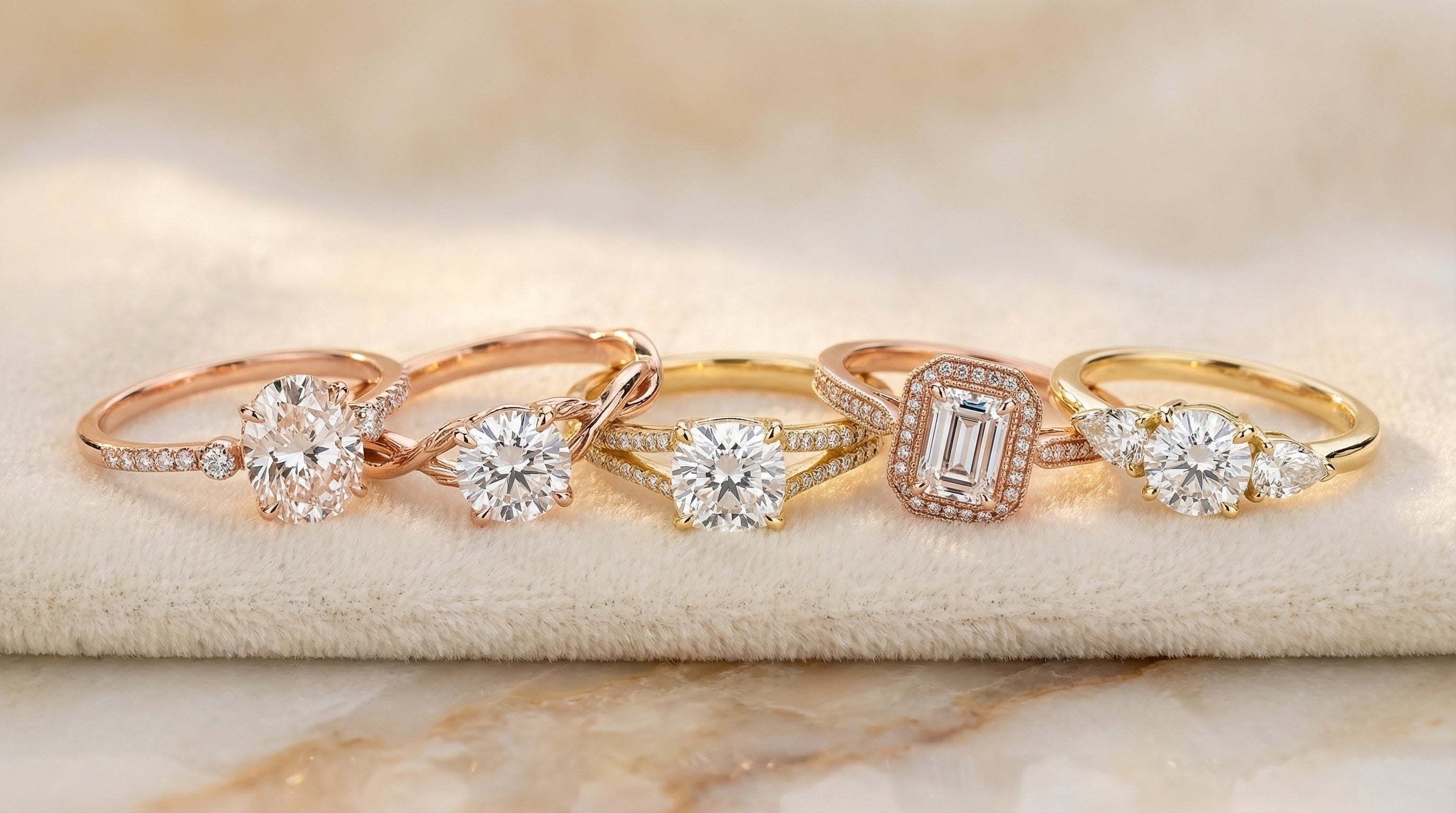 14k gold engagement rings - hero image