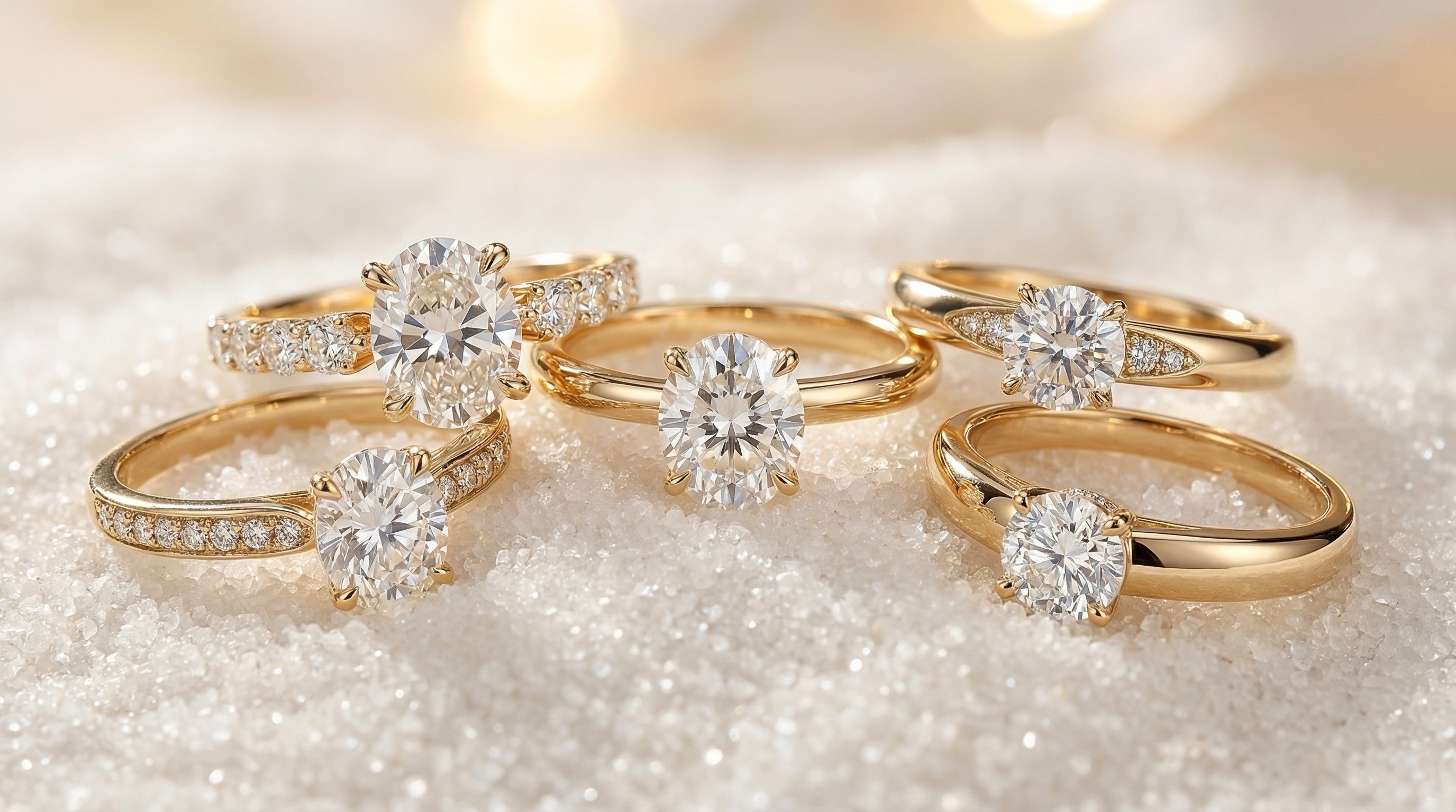 14k gold promise rings for her - hero image