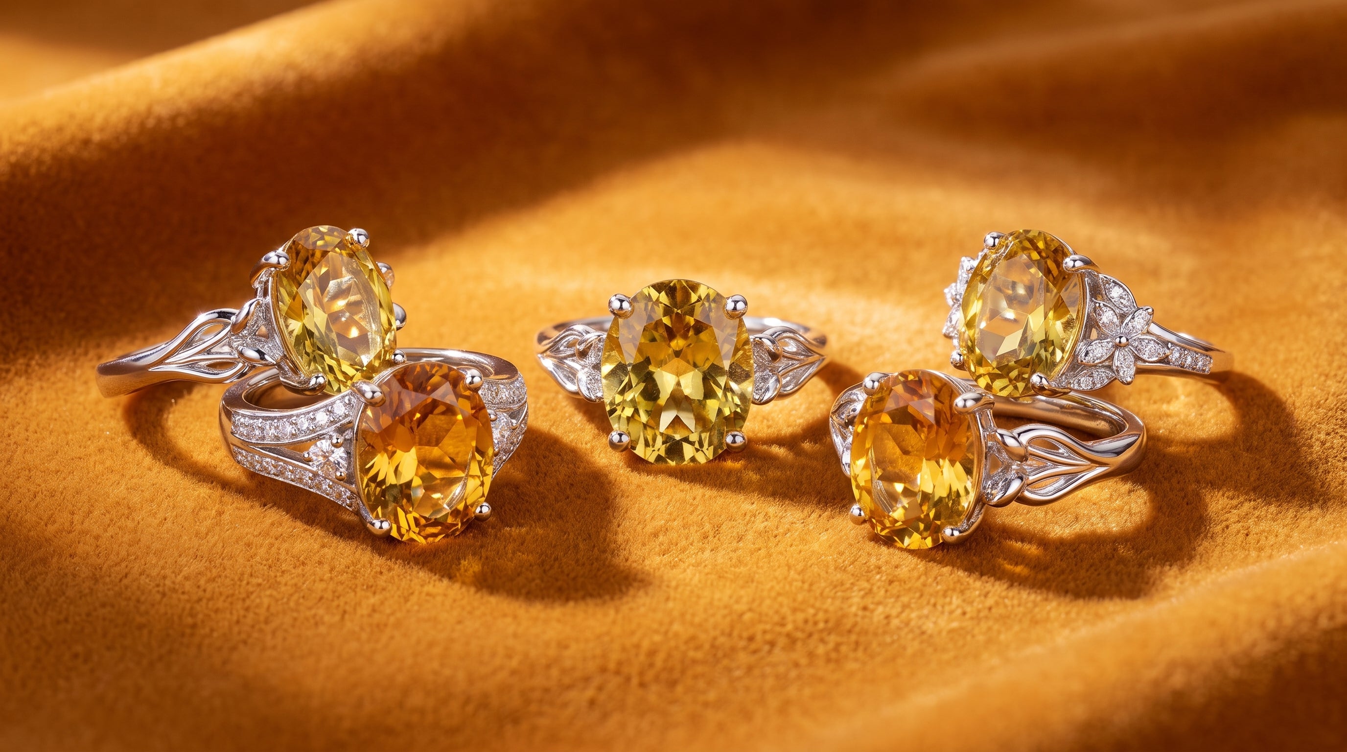 birthstone rings november editorial image