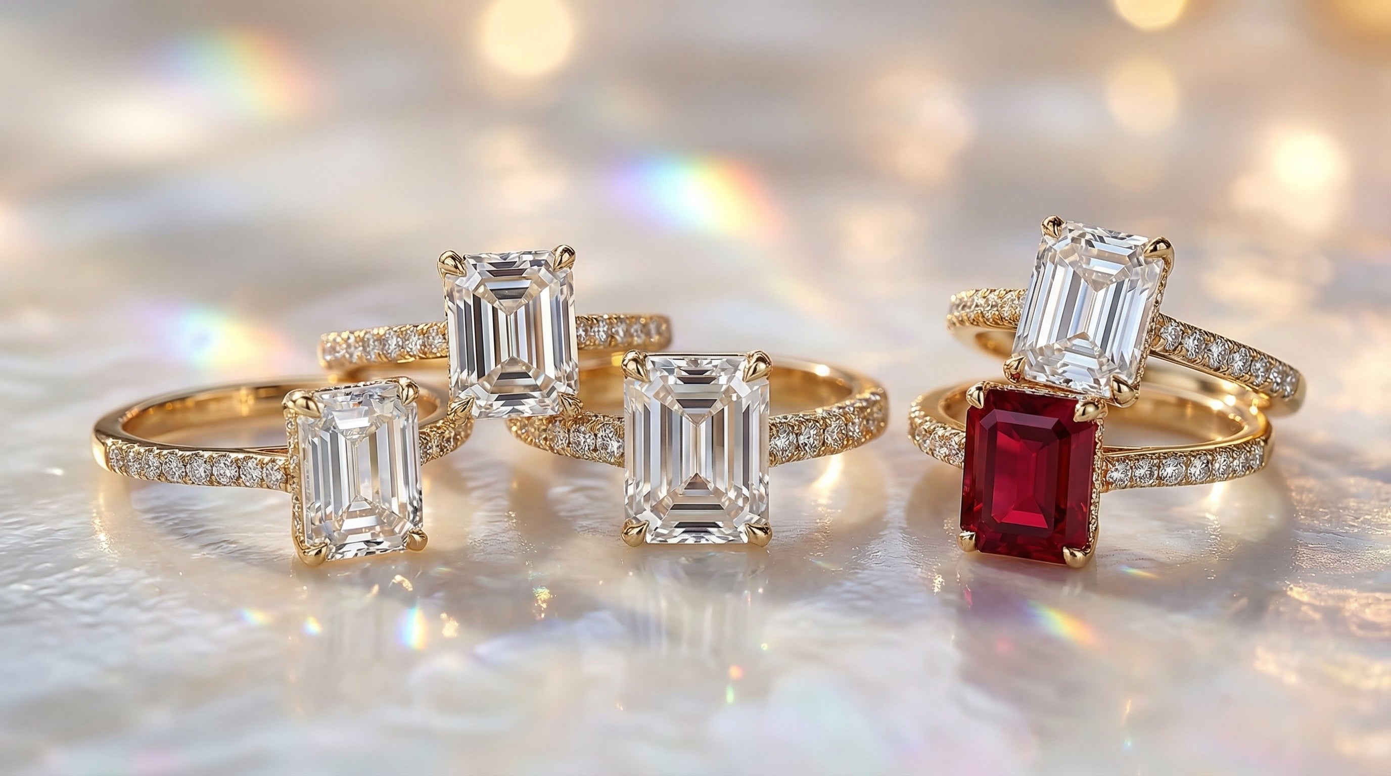 emerald cut engagement rings 2 carat - hero image