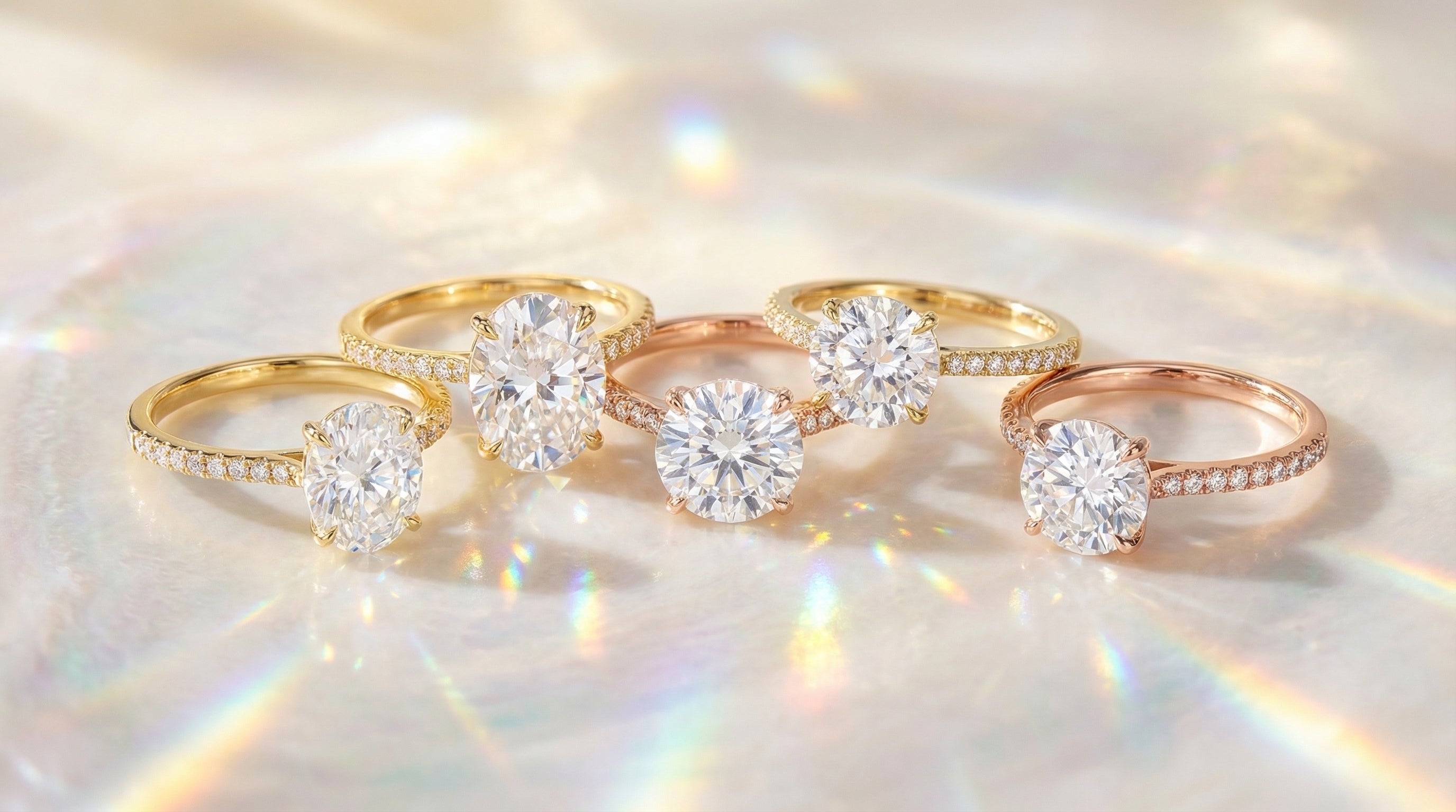 gold birthstone rings for mothers - hero image