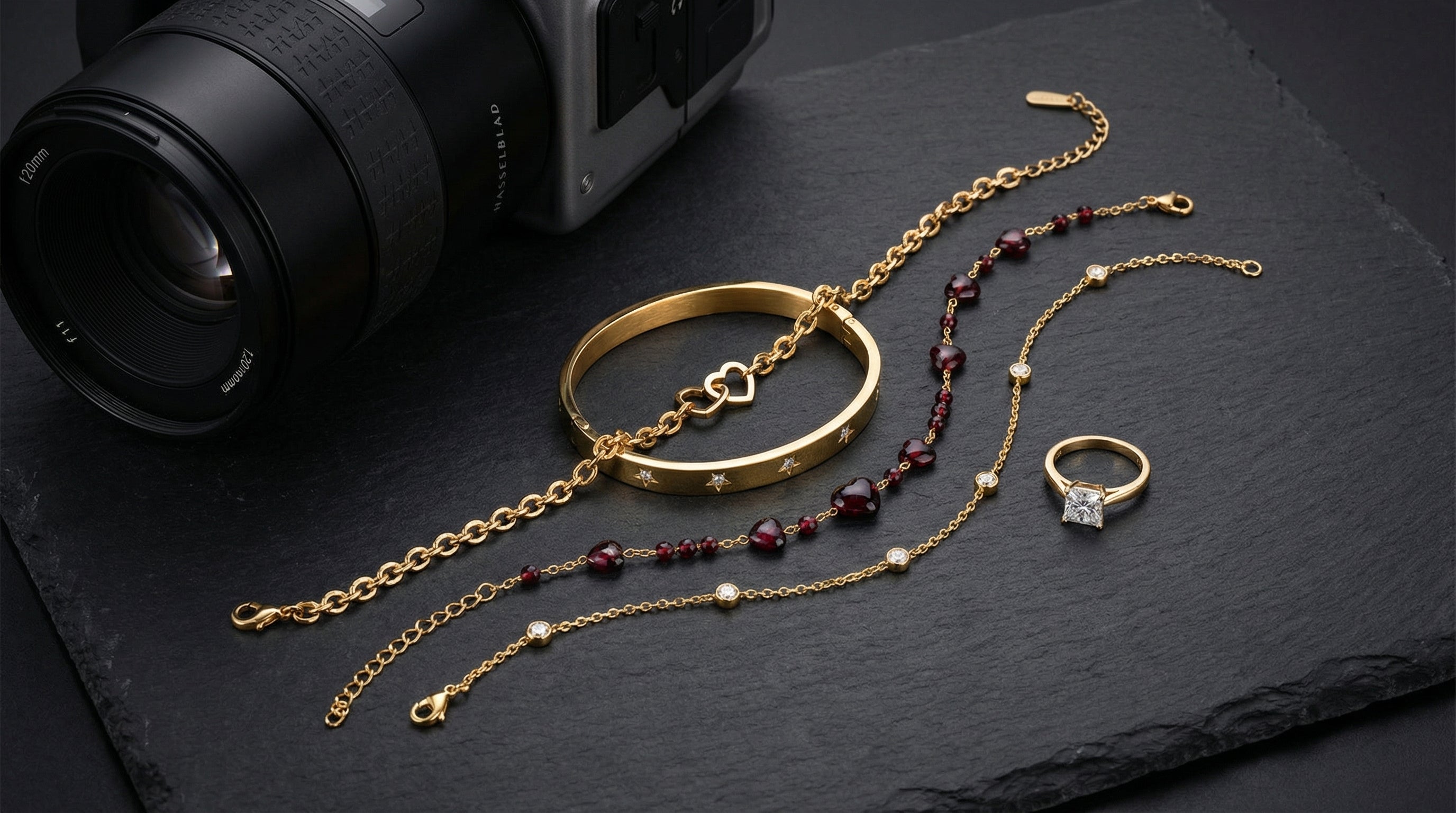 men's gold bracelets 18k - hero image