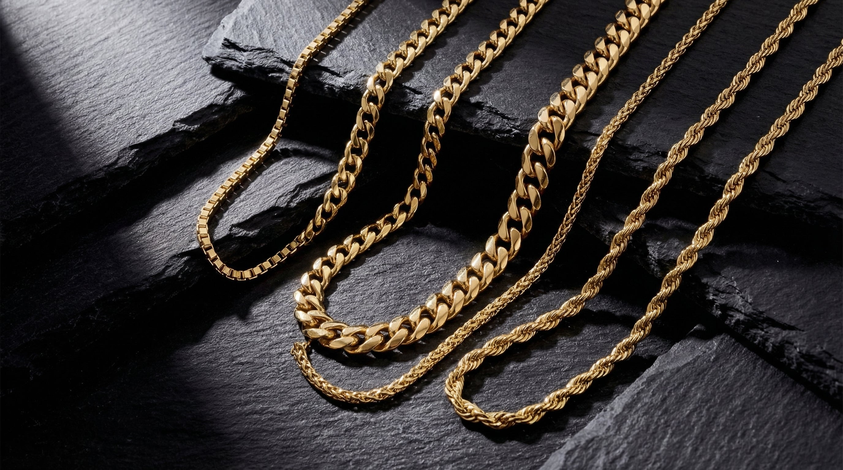 men's gold chains 14k - hero image