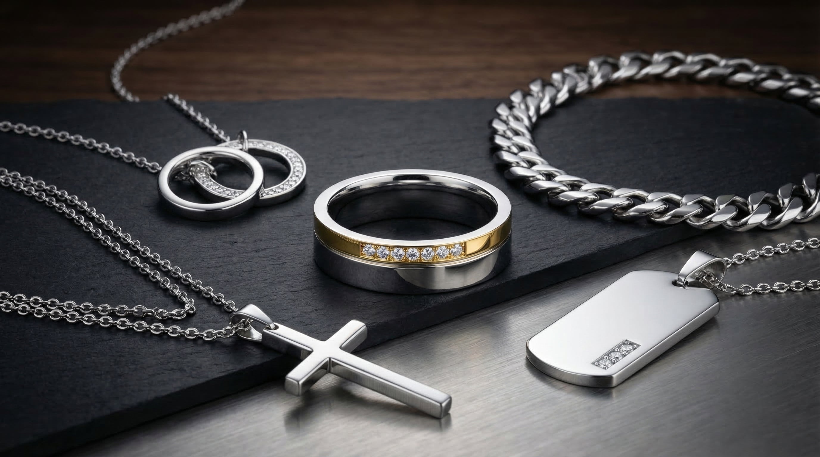 men's jewelry set - hero image