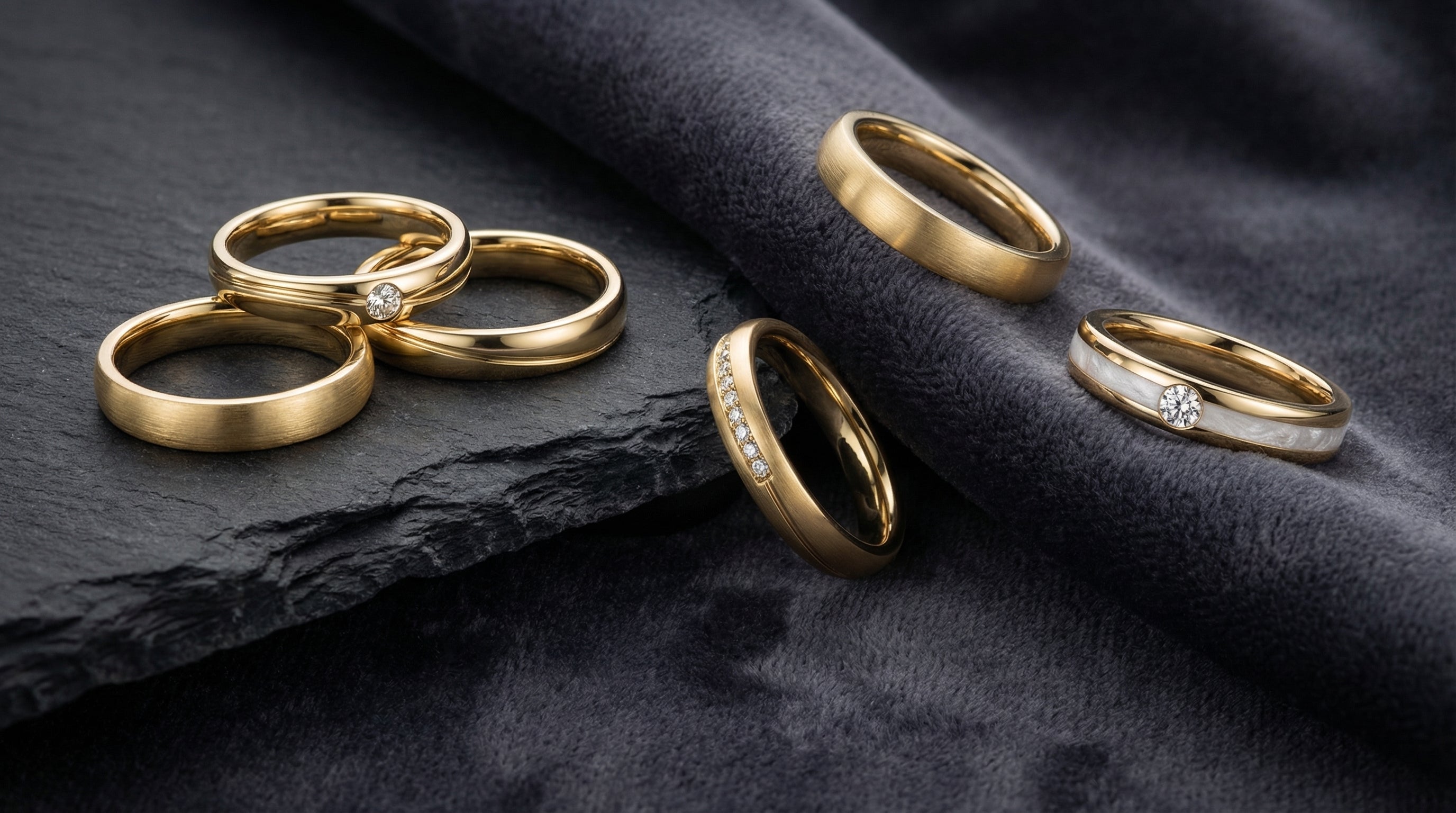 mens moissanite wedding bands - hero image