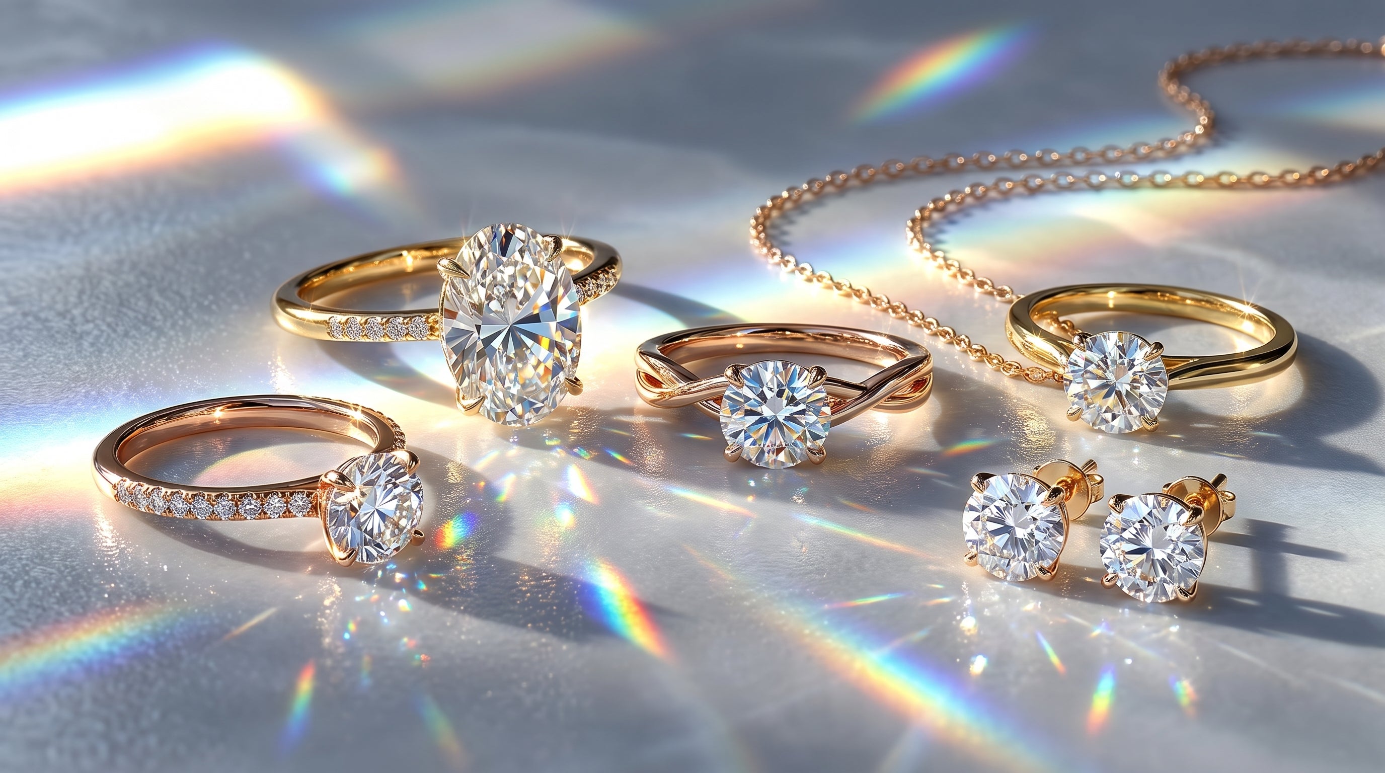 moissanite vs cubic zirconia vs lab grown diamond editorial image