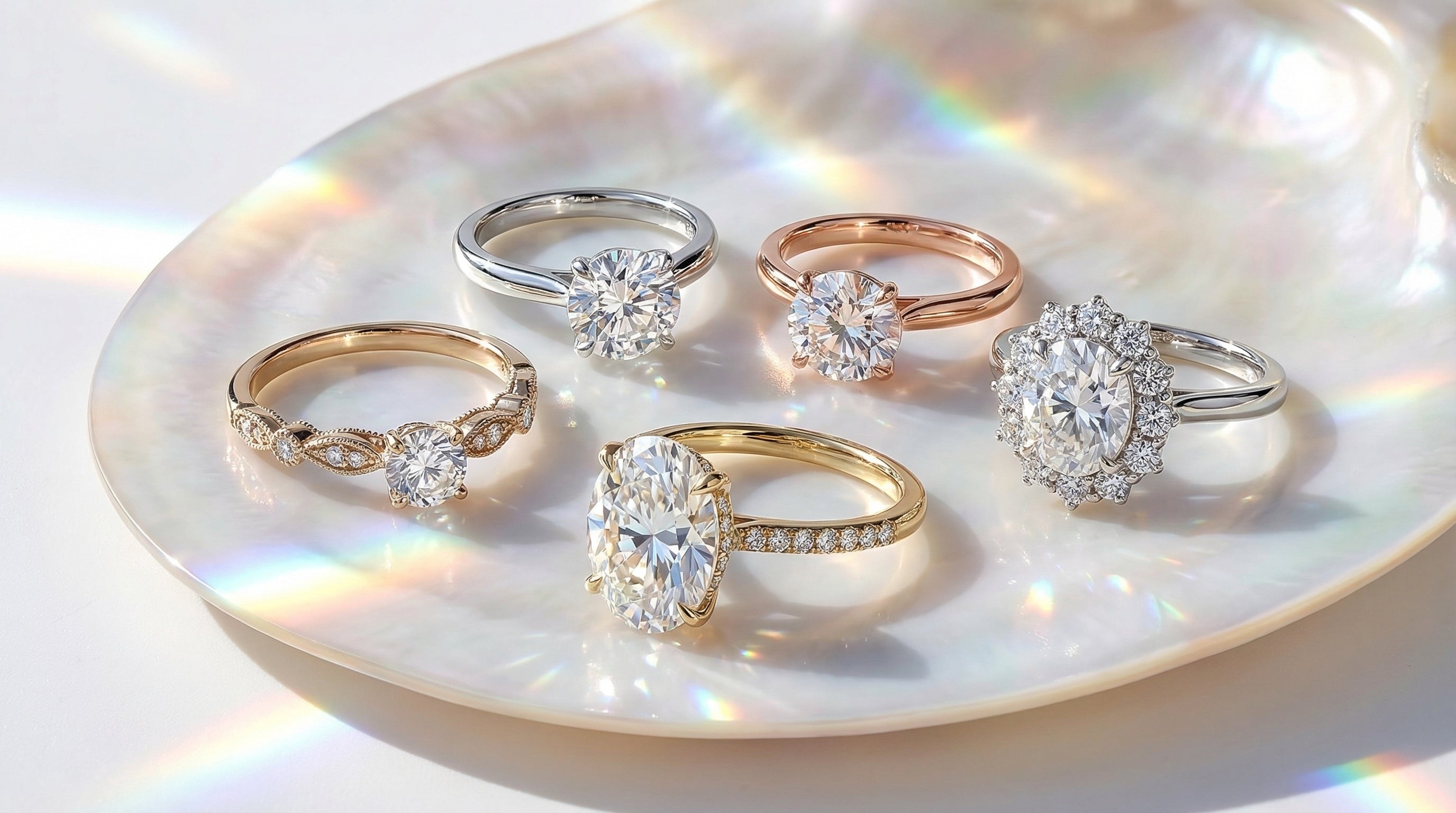 moissanite vs lab grown diamond price - hero image