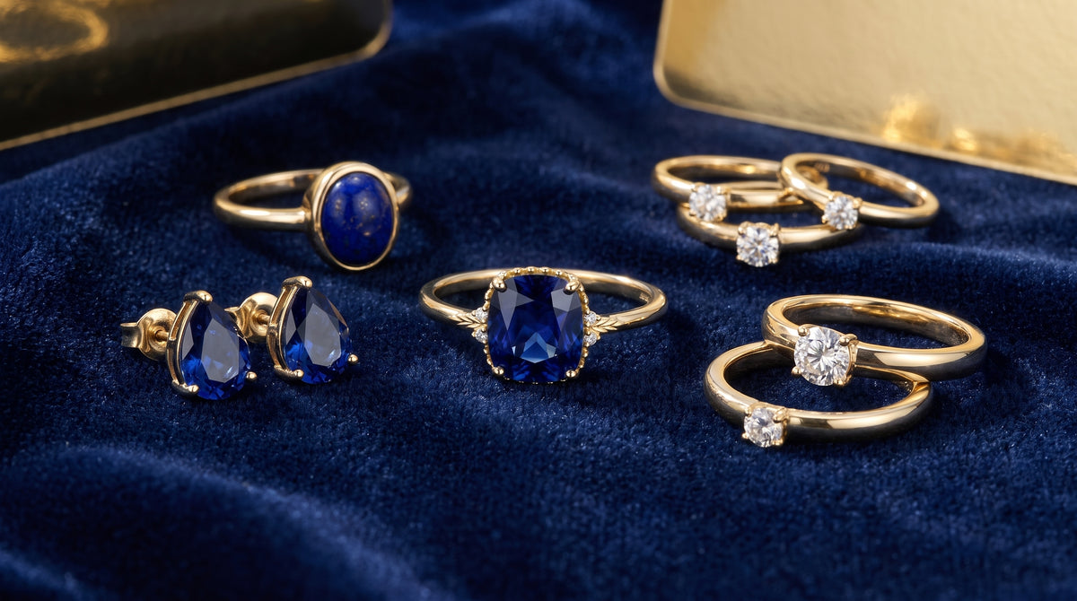 september birthstone ring gold editorial image